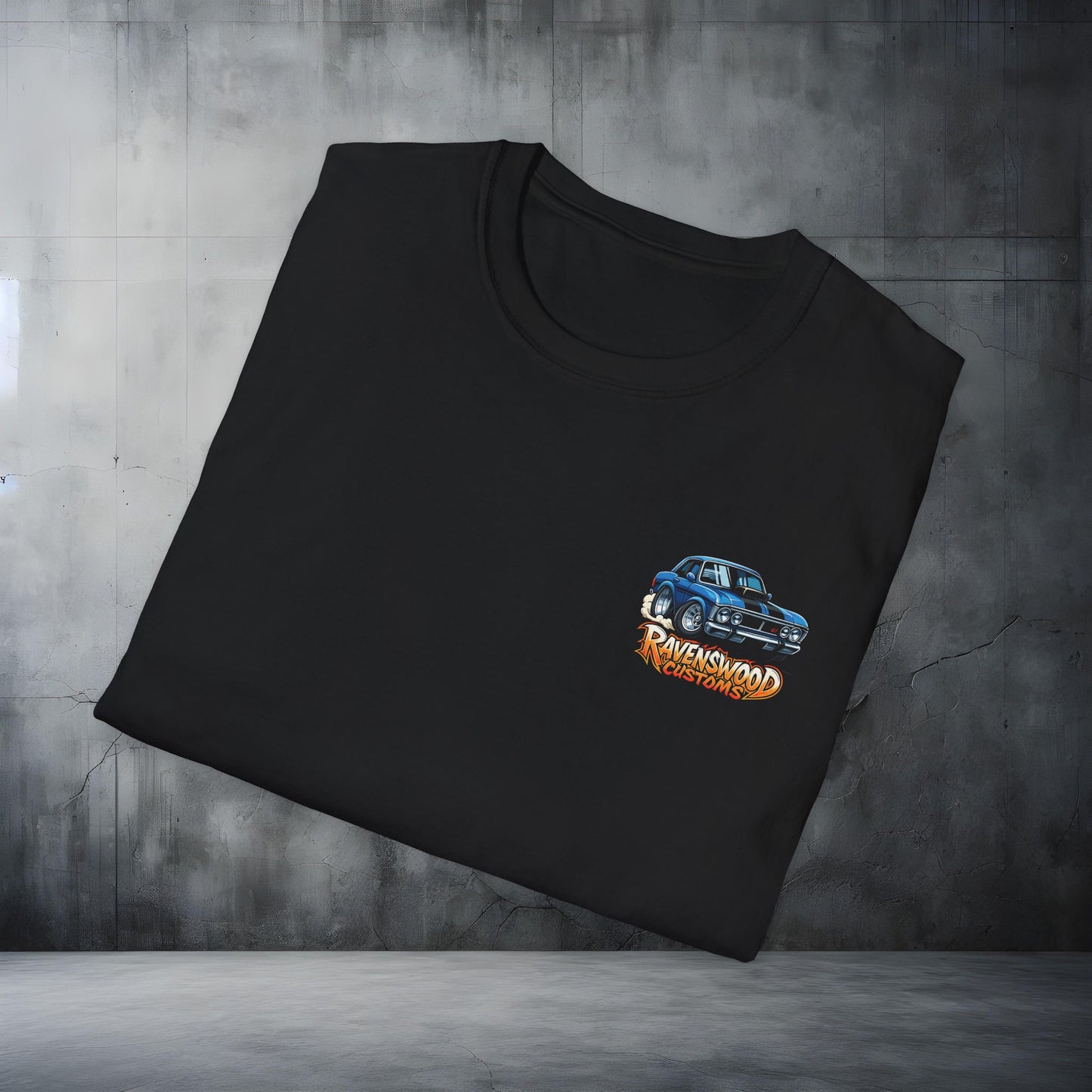 Ravenswood Customs Falcon Graphic T-Shirt, Car Enthusiast Gift, Unisex Softstyle Tee
