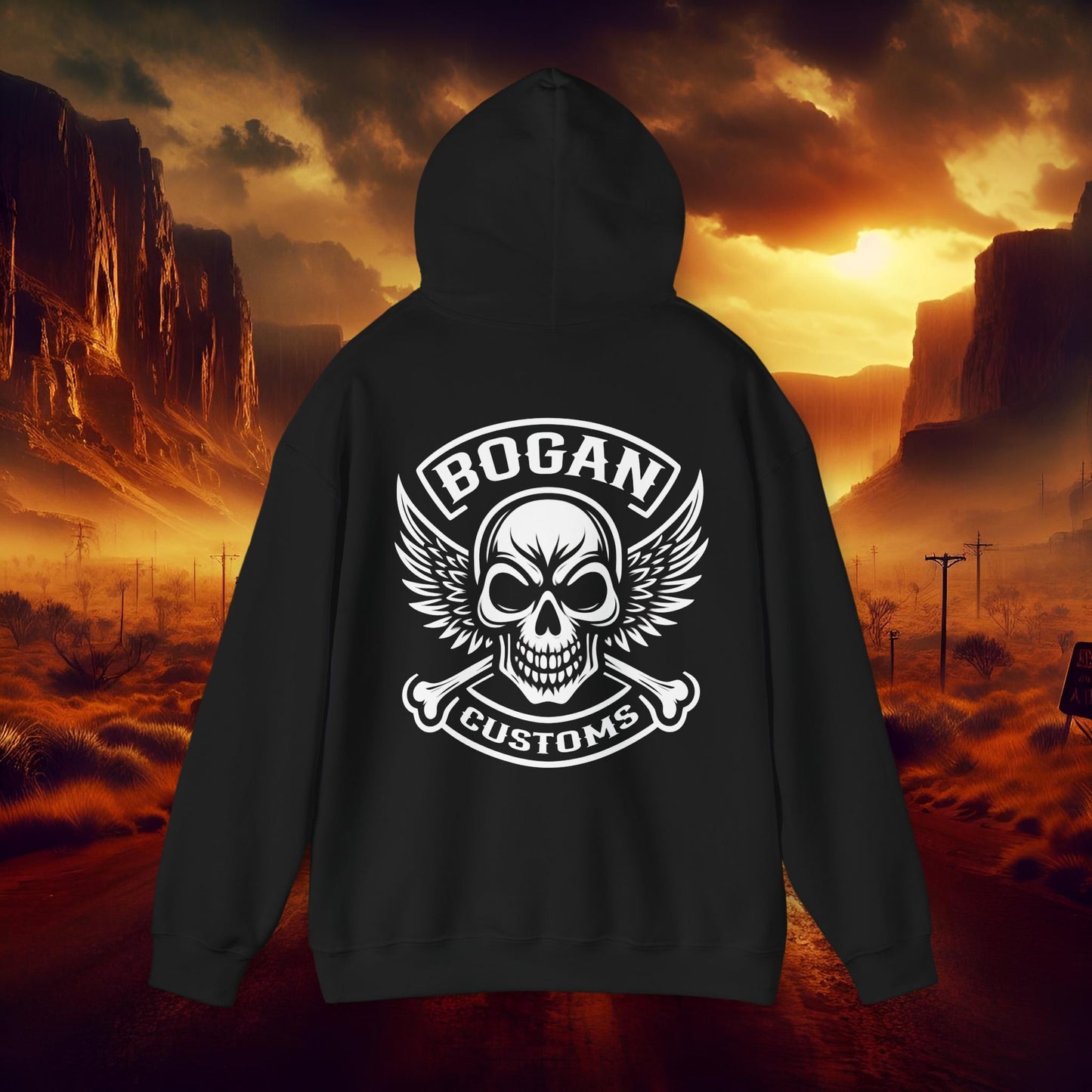 Bogan Customs 1 Unisex Heavy Blend™ Hooded Sweatshirt