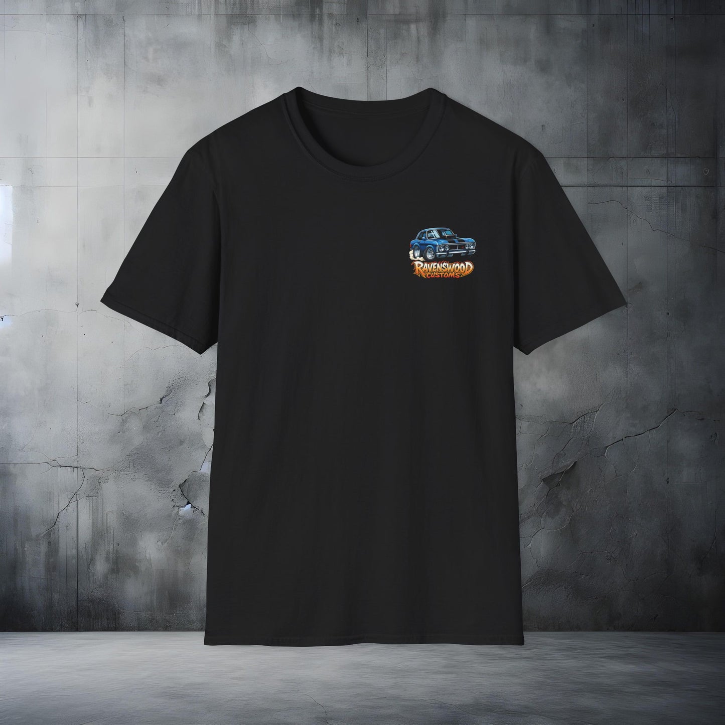 Ravenswood Customs Falcon Graphic T-Shirt, Car Enthusiast Gift, Unisex Softstyle Tee