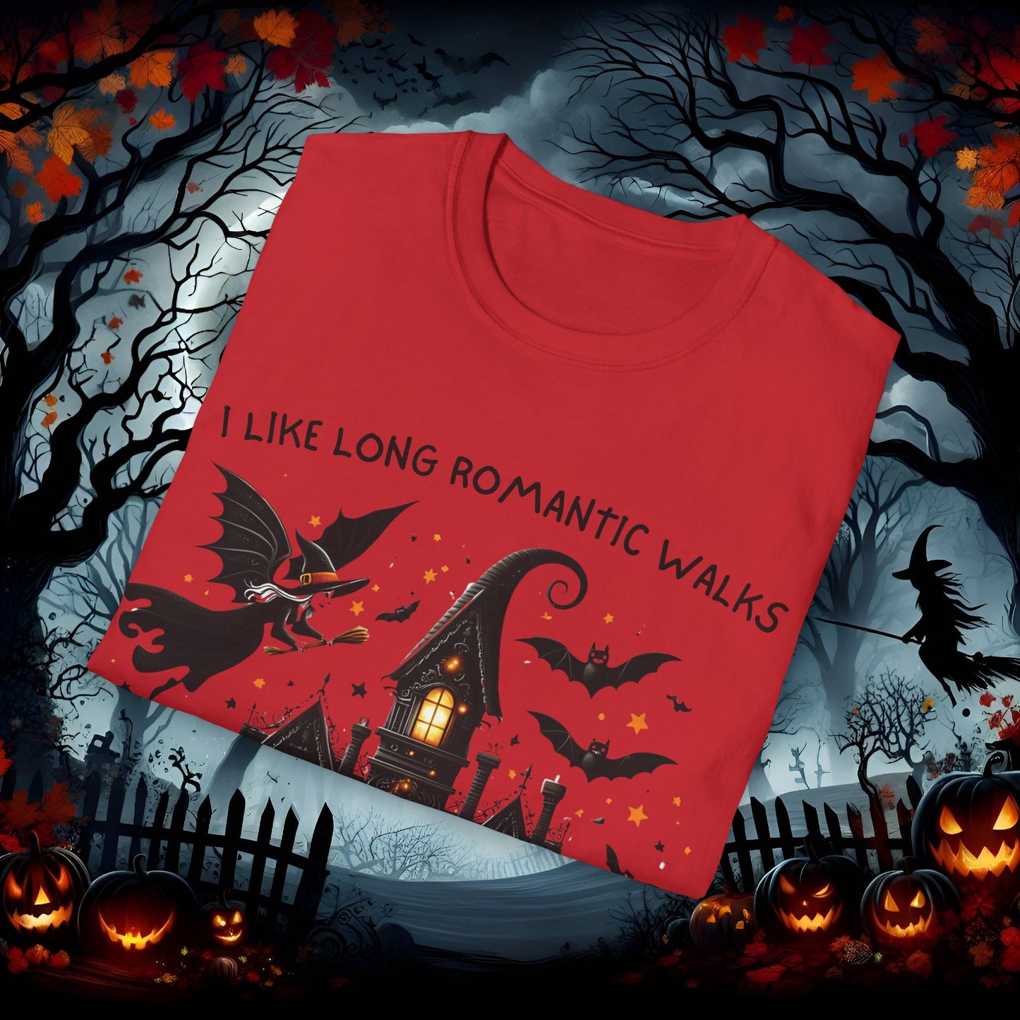 Haunted House Unisex Softstyle T-Shirt