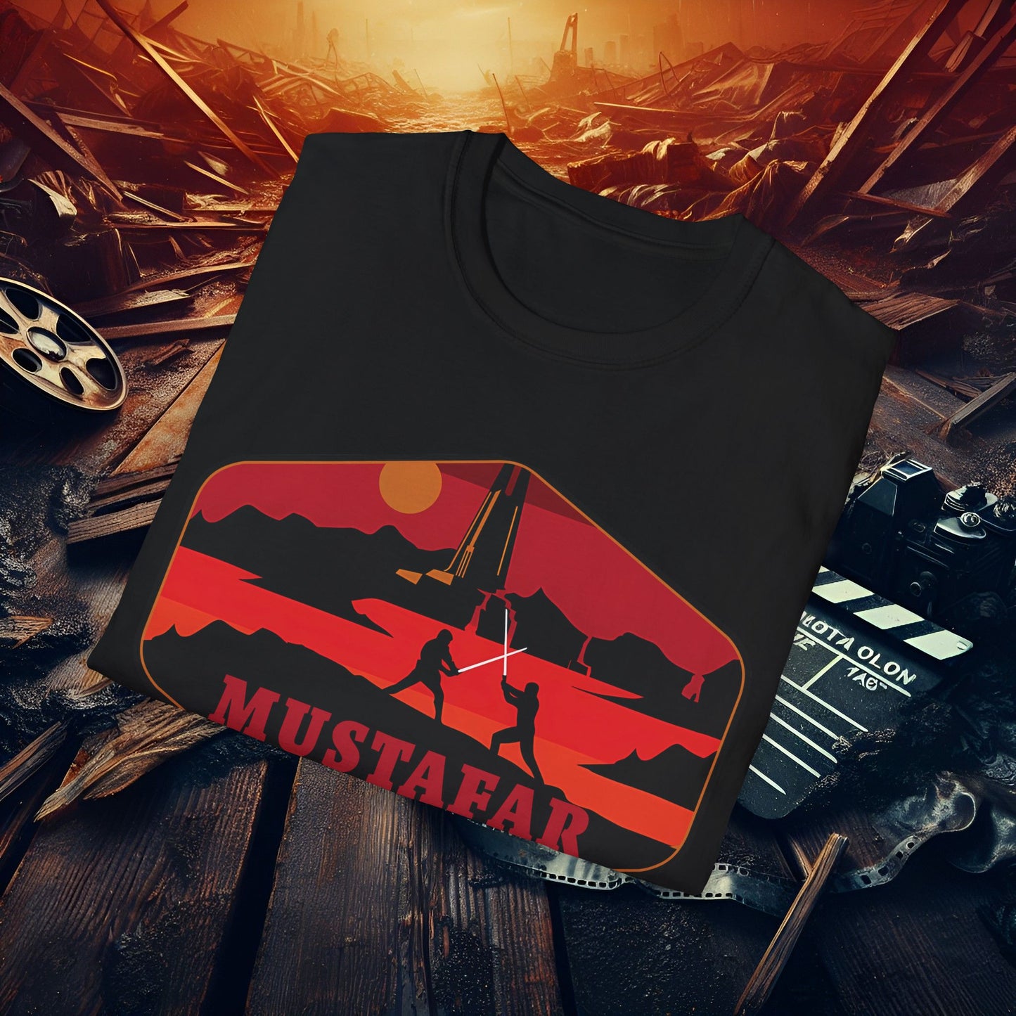 Mustafar Volcanic Planet T-Shirt | Fan Apparel, Unisex Graphic Tee, Sci-Fi Gift, Geeky Fashion, Adventure Shirt
