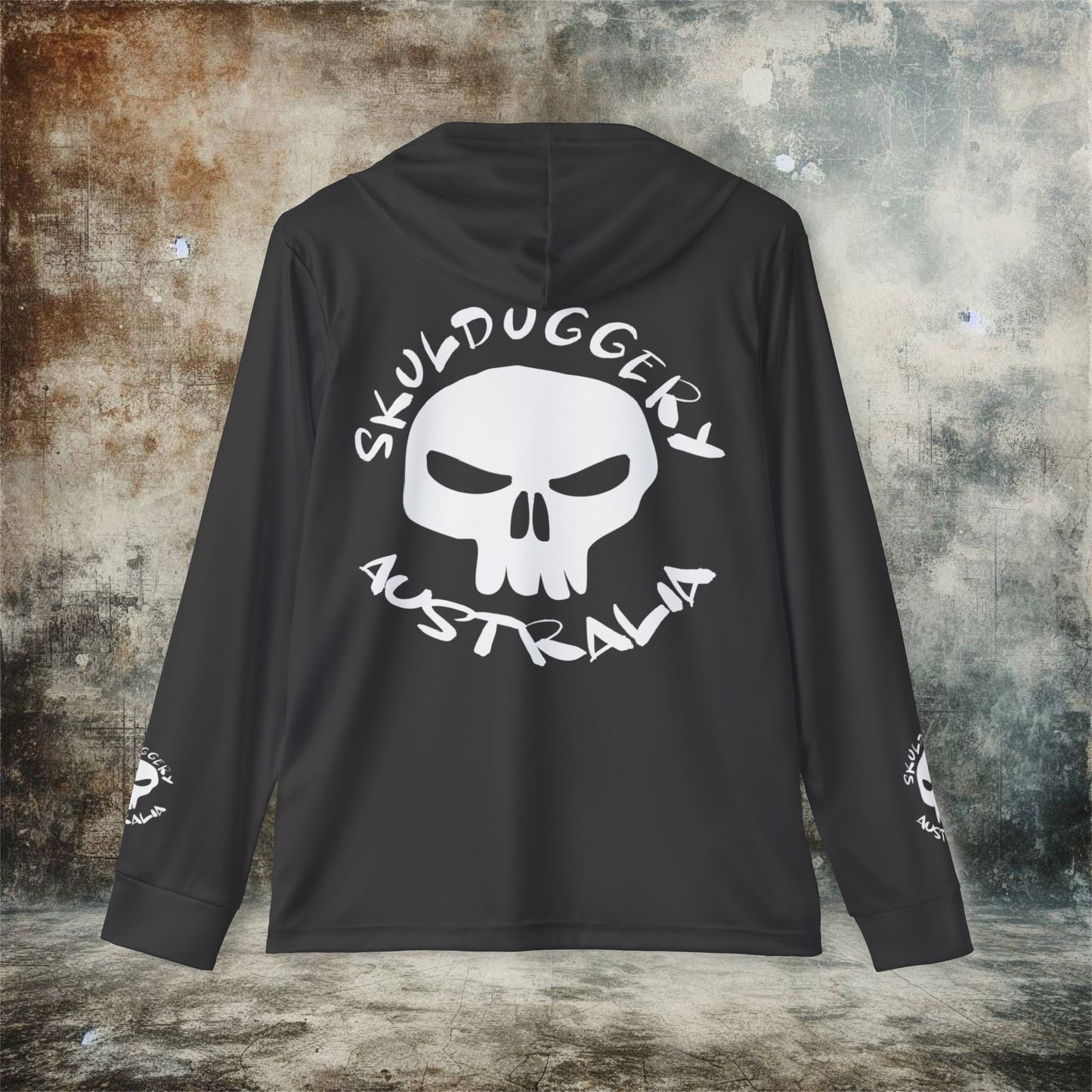 Men's Skulduggery Australia Print Sports Warmup Hoodie - Athletic Outerwear for Active Lifestyles