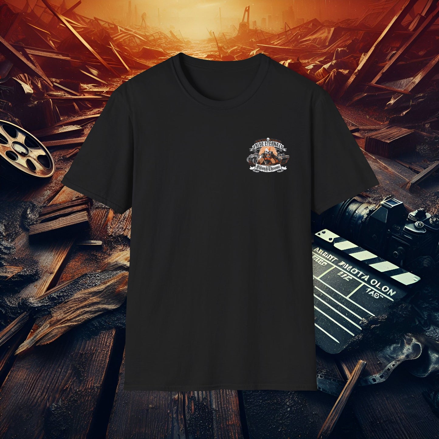 Unisex Softstyle T-Shirt - Ride Eternal Valhalla Graphic Tee