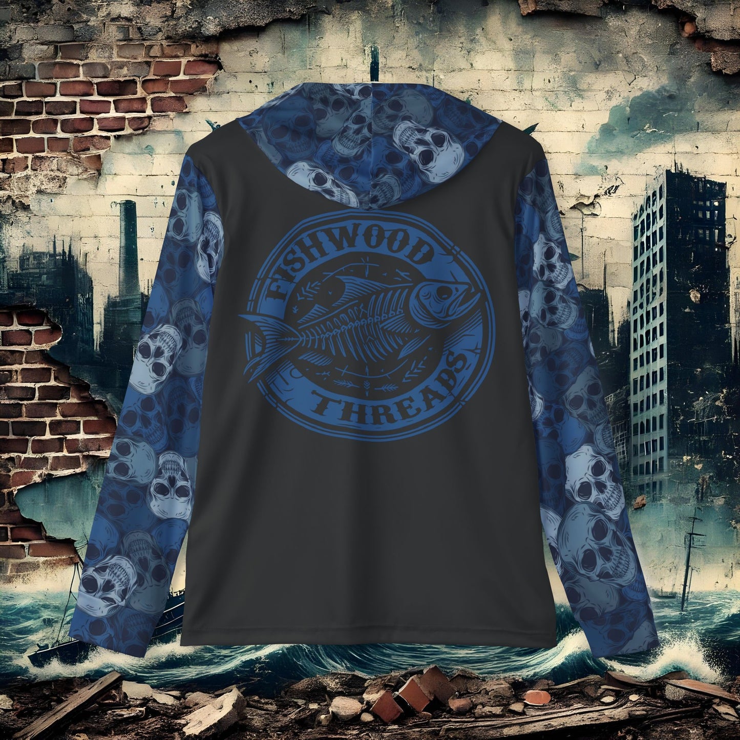 Men's Fishing Hoodie - Fishwood Threads, Adventure & Outdoor Enthusiasts