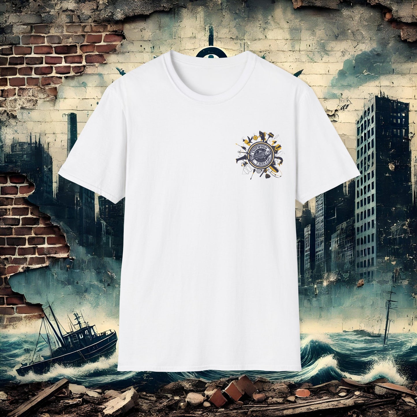 Fishwood Threads Adventures Unisex Softstyle T-Shirt - Perfect for Outdoor Enthusiasts!