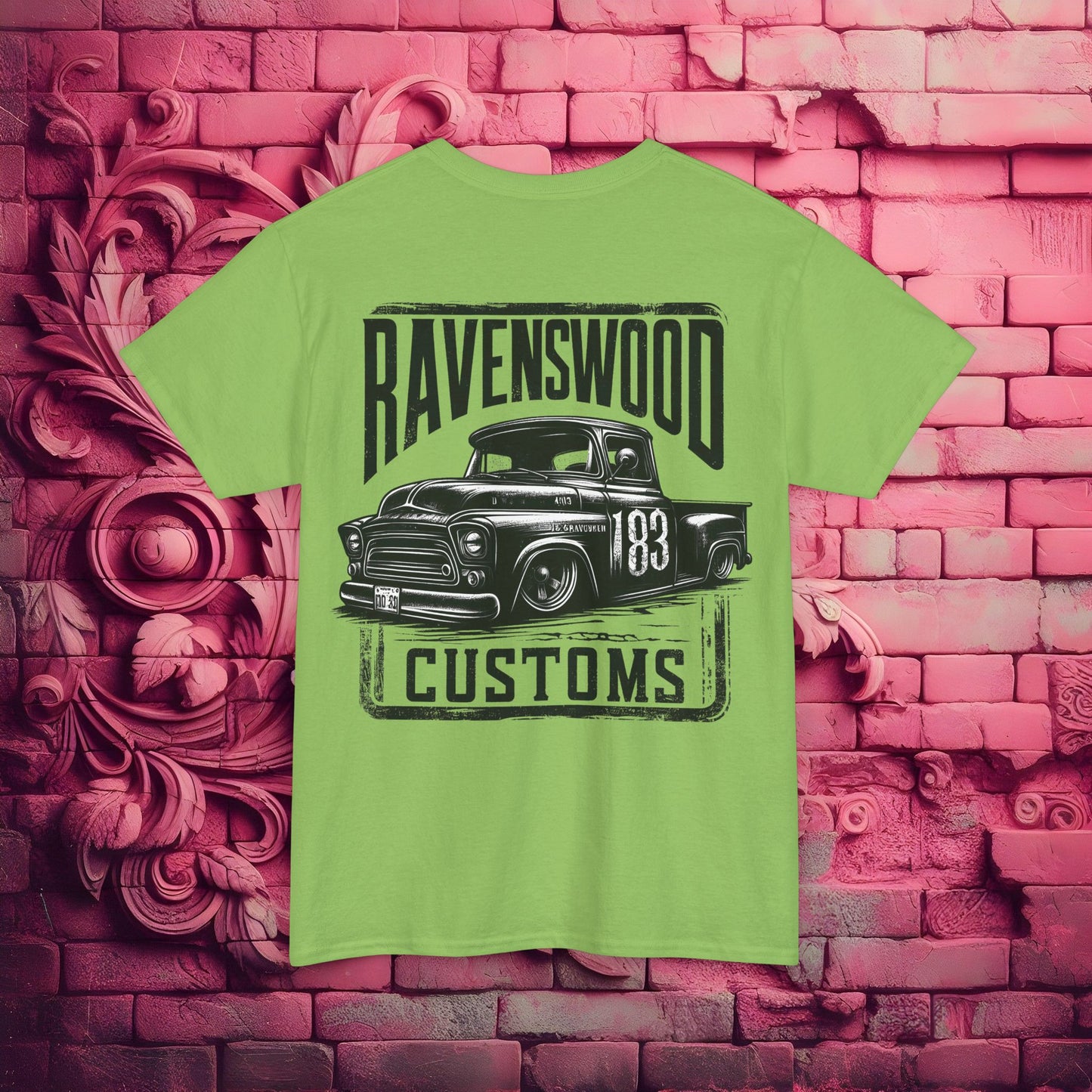 Ravenswood Customs Vintage Car Graphic Tee, Classic Car T-Shirt, Unisex Heavy Cotton Tee