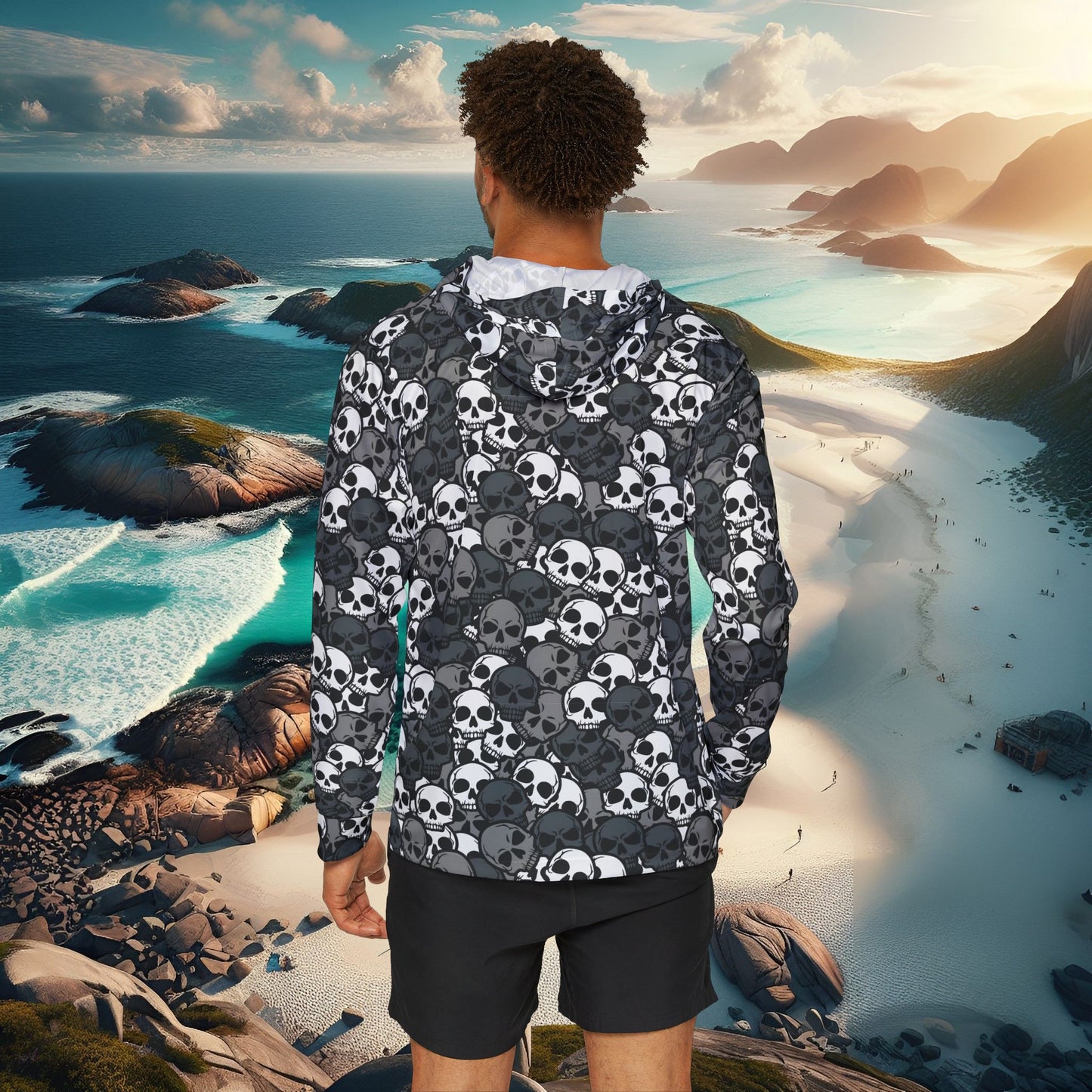 Men's Sports Warmup Hoodie - Fishwood Threads, Adventure & Outdoor Enthusiasts