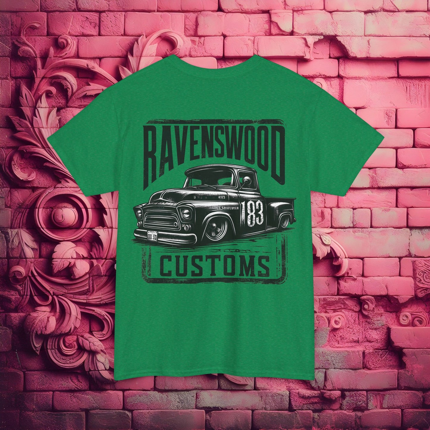 Ravenswood Customs Vintage Car Graphic Tee, Classic Car T-Shirt, Unisex Heavy Cotton Tee