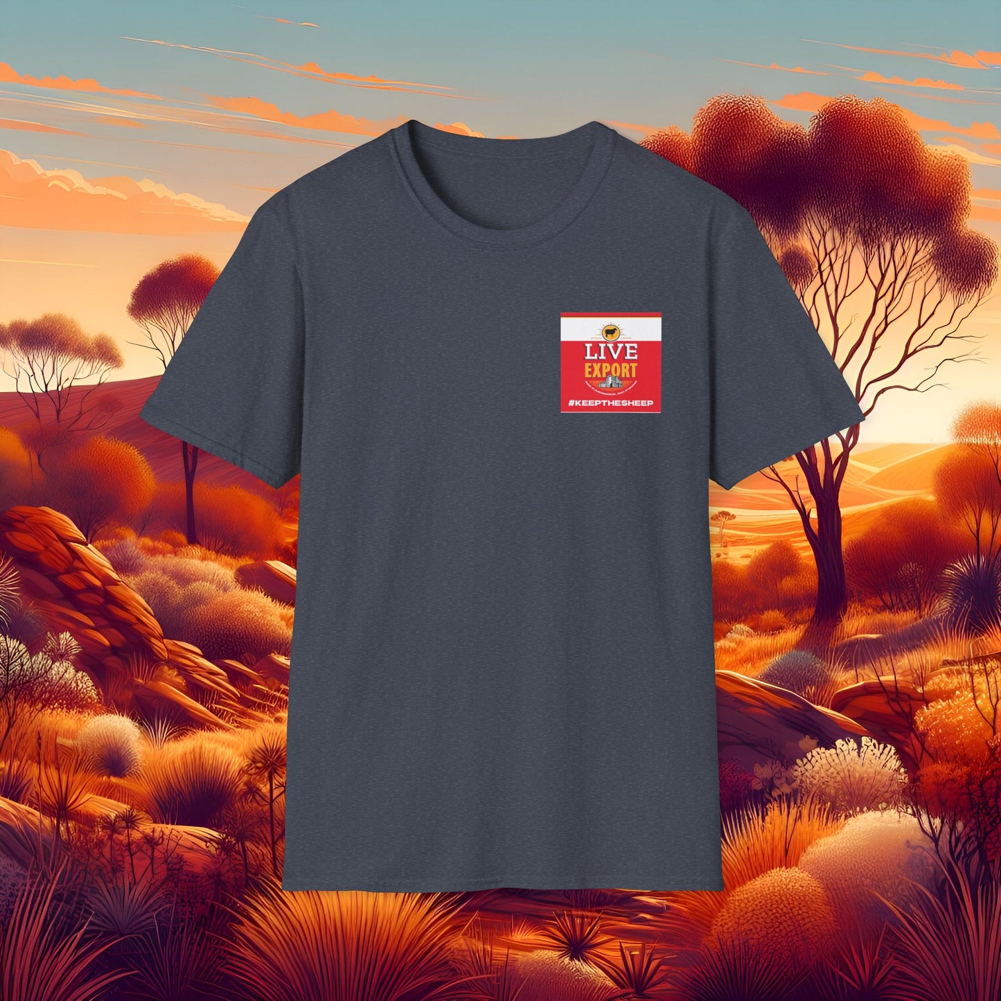 Live Export #keepthesheep Unisex Softstyle T-Shirt - Bold Graphic Tee for Keep the Sheep movement
