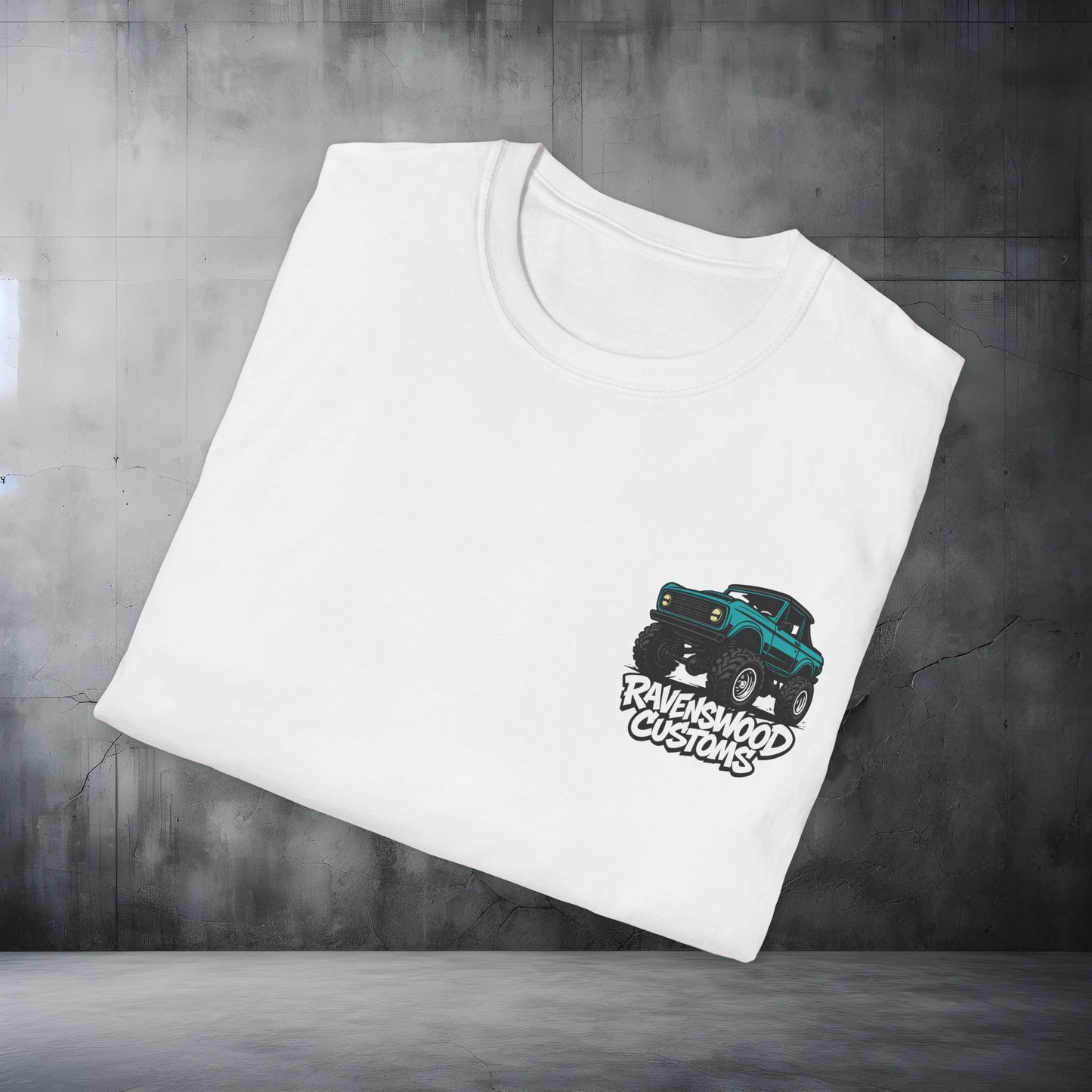 Ravenswood Customs Ford Bronco Unisex Softstyle T-Shirt