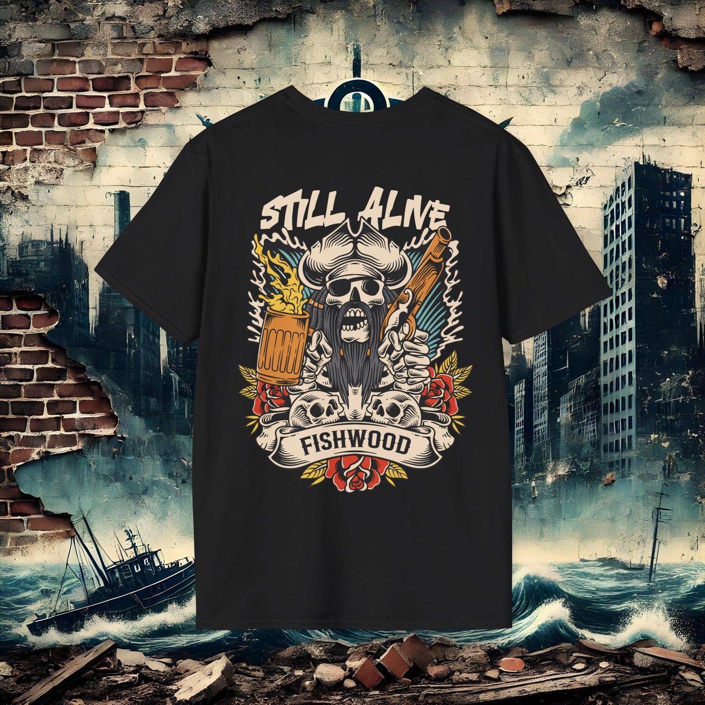 Fishwood Threads still Alive Unisex Softstyle T-Shirt