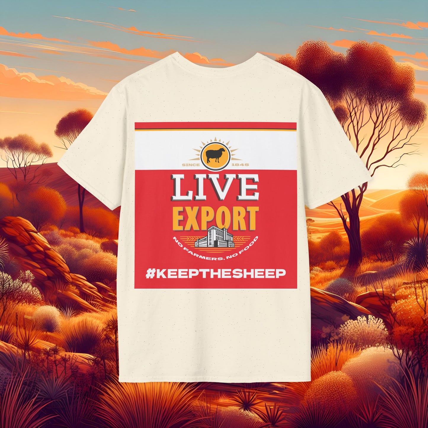 Live Export #keepthesheep Unisex Softstyle T-Shirt - Bold Graphic Tee for Keep the Sheep movement