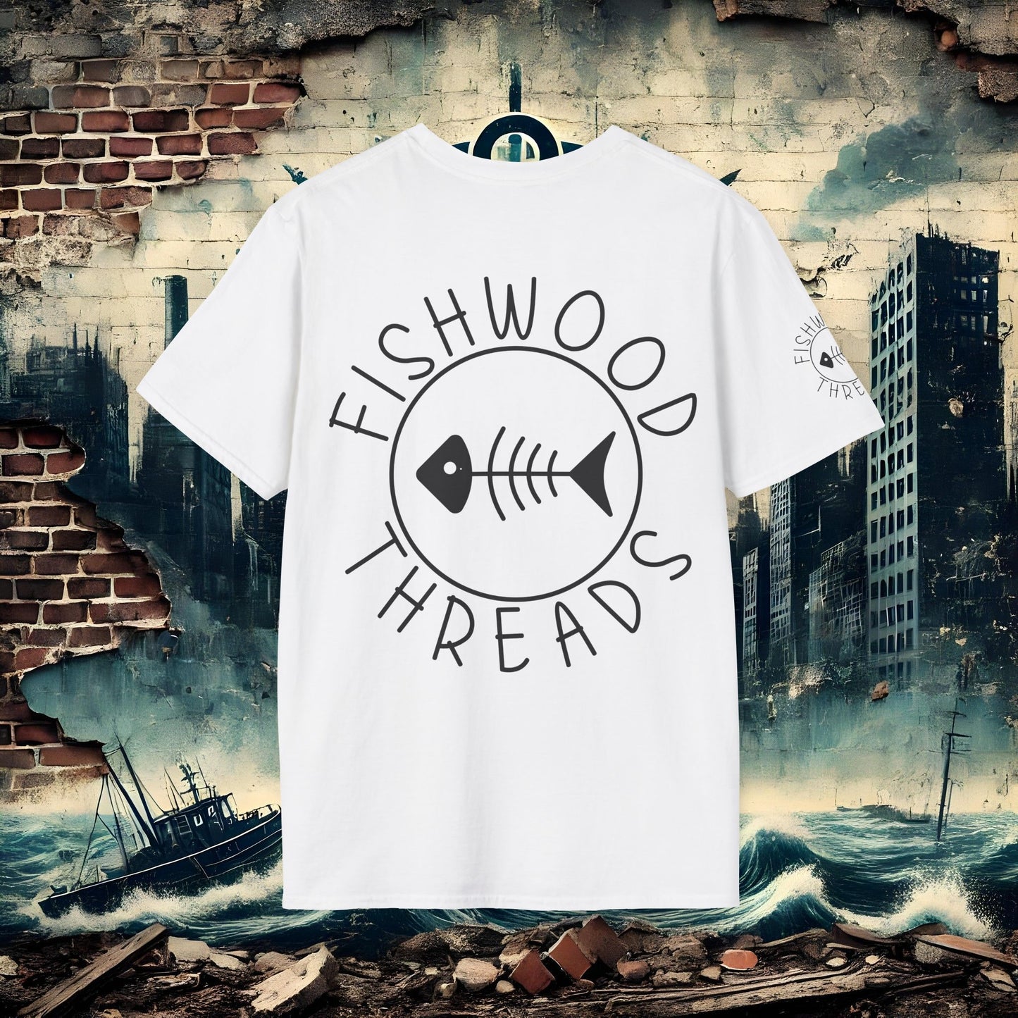 Fishwood Threads Unisex Softstyle T-Shirt - Casual Fit, Perfect for Fishing Lovers