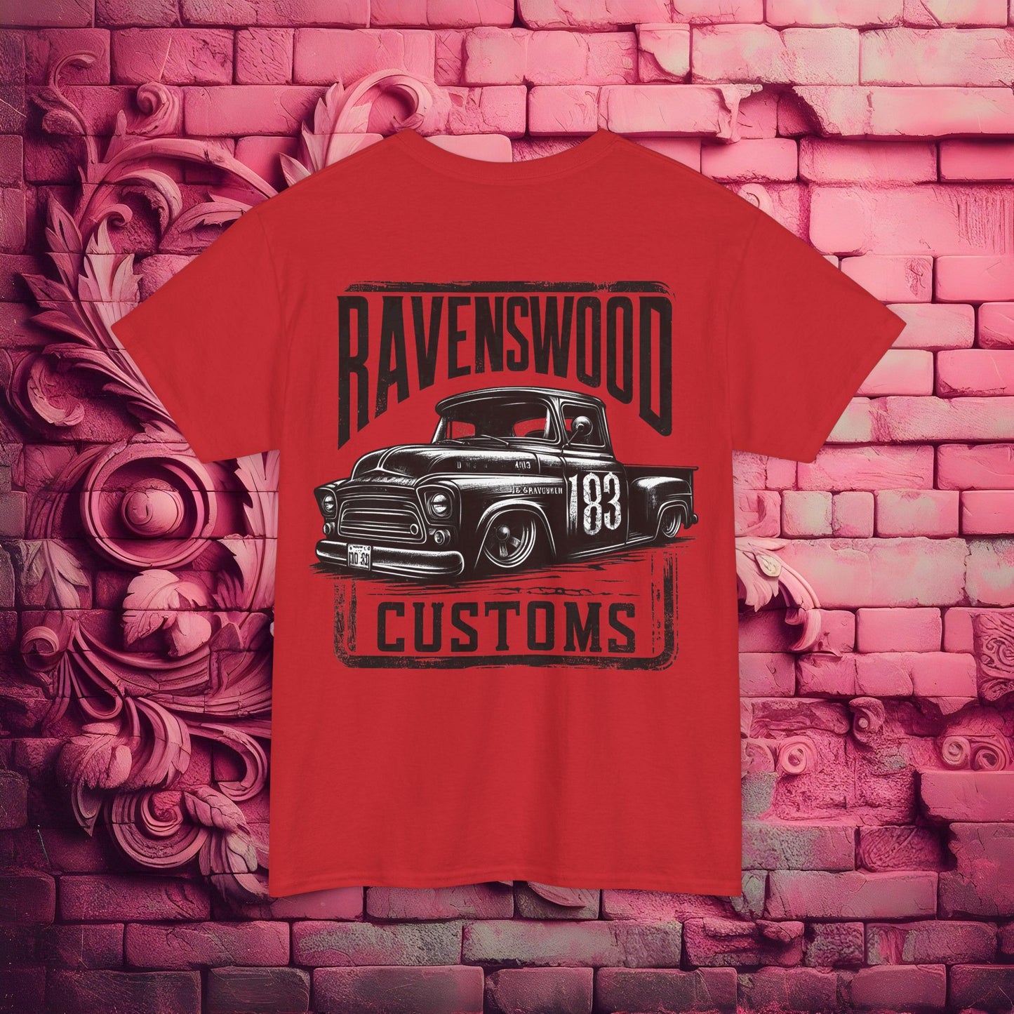 Ravenswood Customs Vintage Car Graphic Tee, Classic Car T-Shirt, Unisex Heavy Cotton Tee