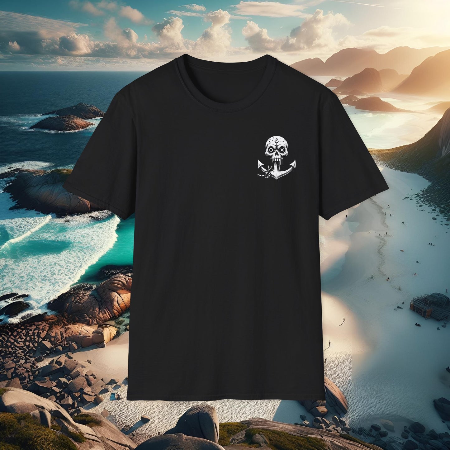 Fishwood Threads Skull Anchor Unisex Softstyle T-Shirt
