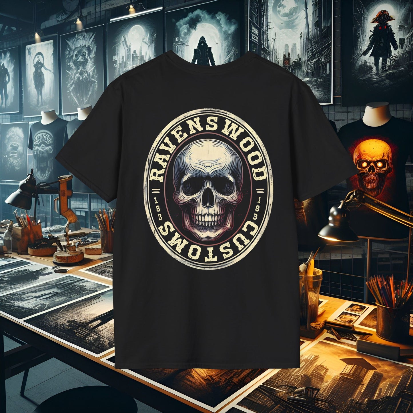 RC Skull 7 Unisex Softstyle T-Shirt