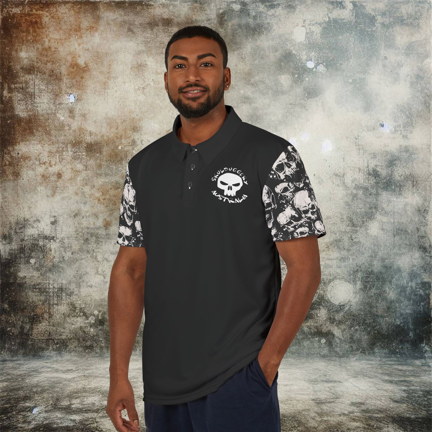 Unisex Skulduggery Australia Polo Shirt - Casual Wear for Men & Women