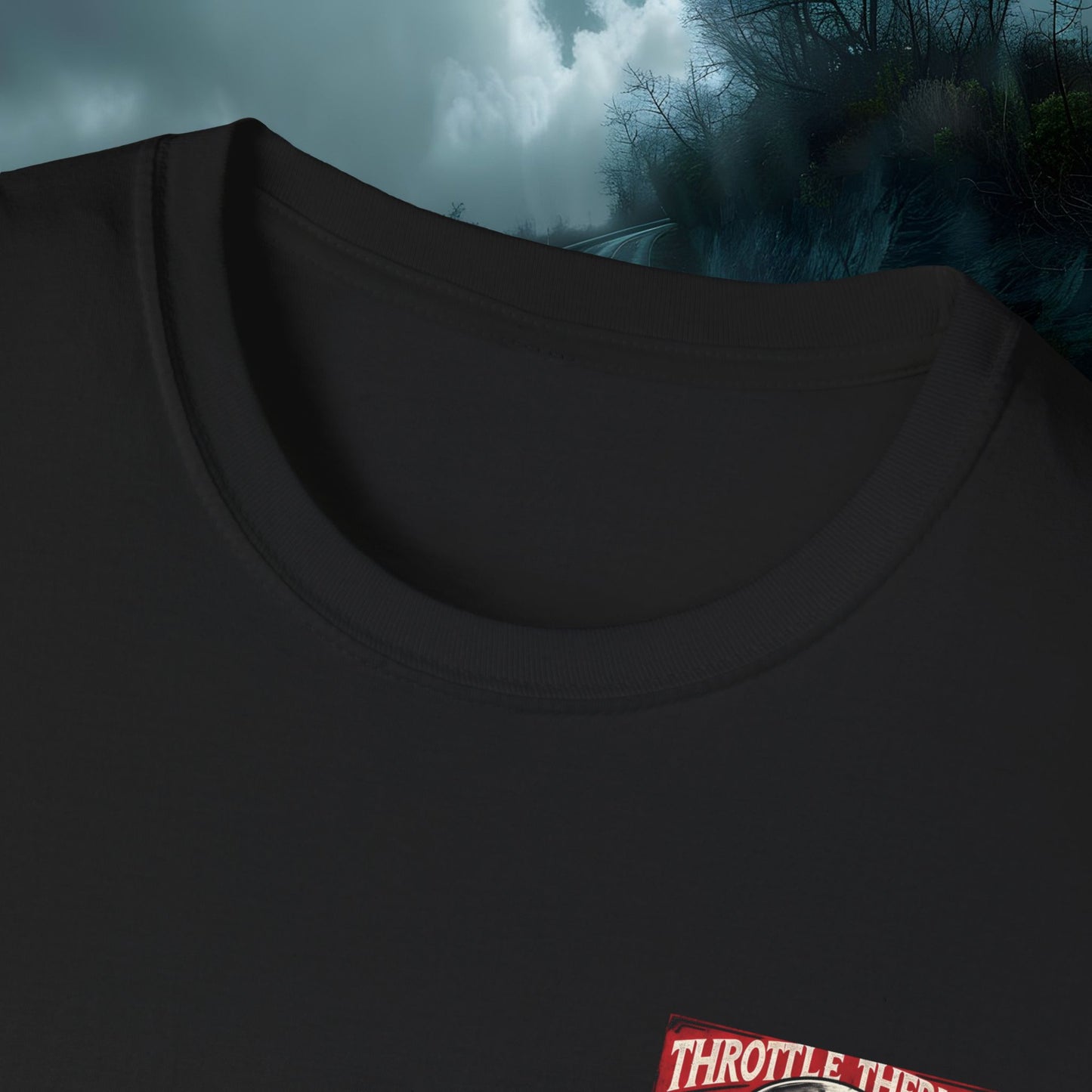 Throttle Therapy Skull Graphic Tee | Unisex Softstyle T-Shirt