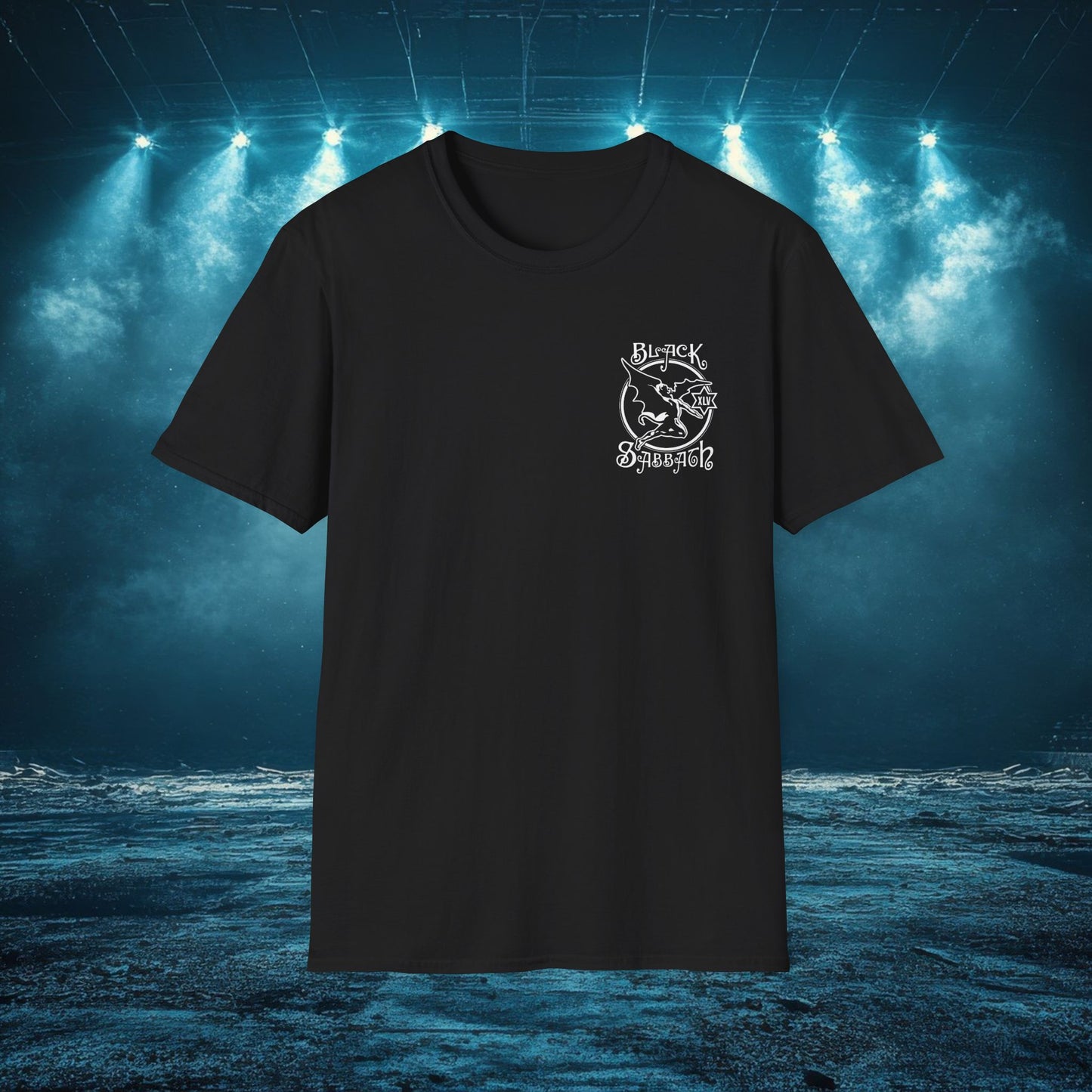 Sabbath XLV Unisex T-Shirt, Softstyle Tee, Dark Fantasy Shirt, Art Tee for Music Lovers, Perfect for Gifts