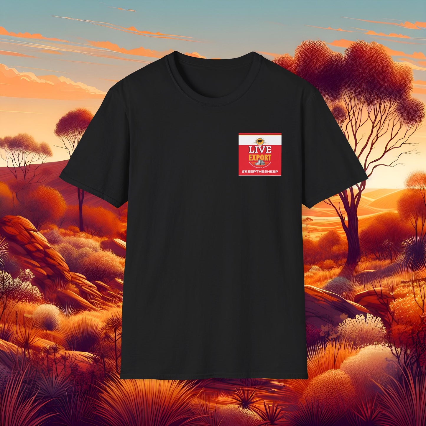 Live Export #keepthesheep Unisex Softstyle T-Shirt - Bold Graphic Tee for Keep the Sheep movement