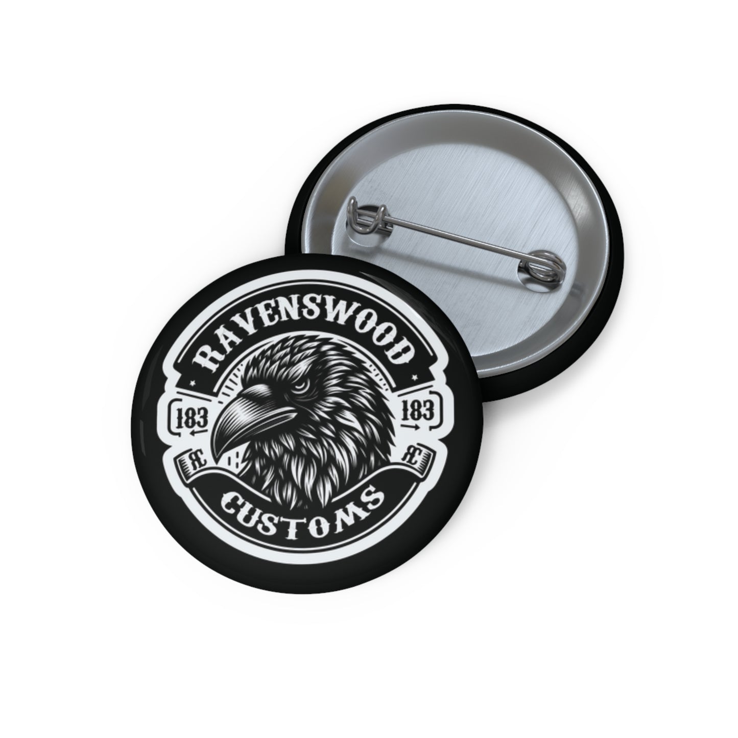 Ravenswood Customs Pin Buttons