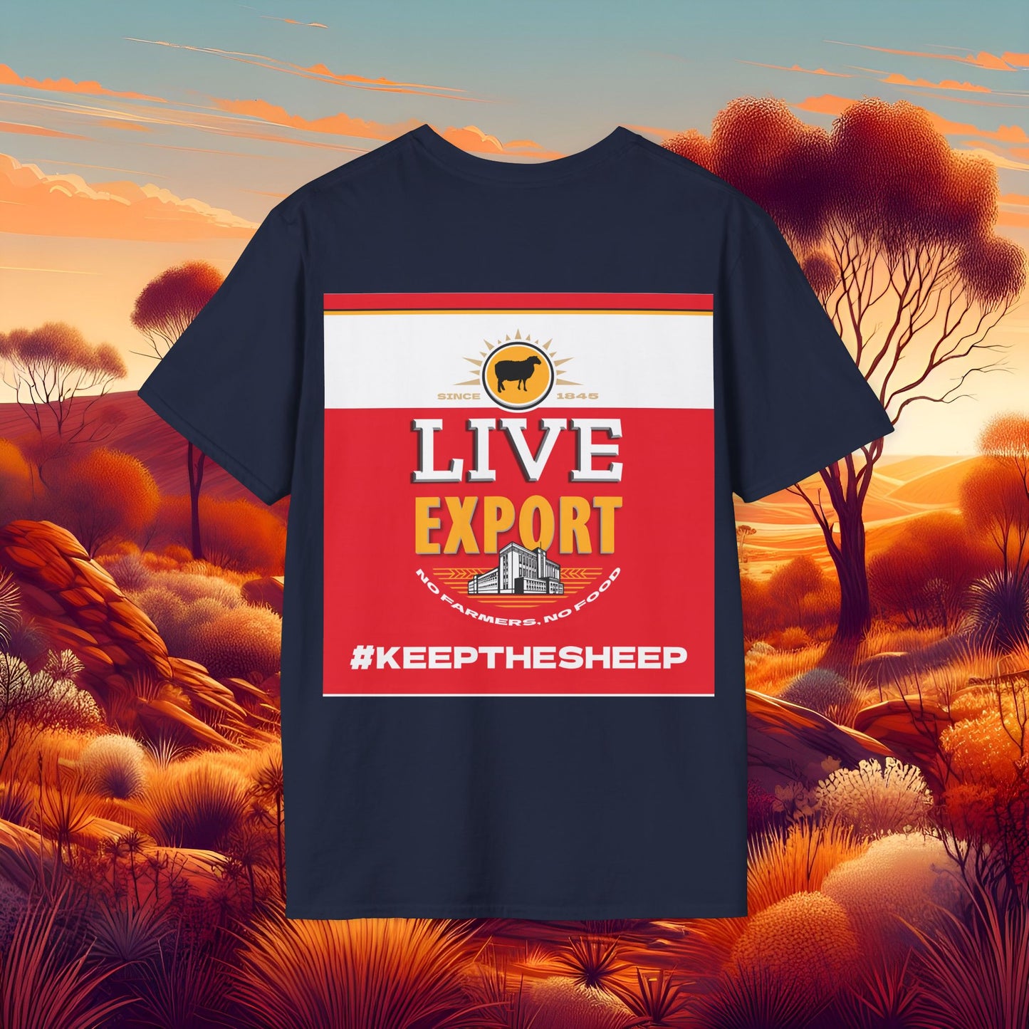 Live Export #keepthesheep Unisex Softstyle T-Shirt - Bold Graphic Tee for Keep the Sheep movement