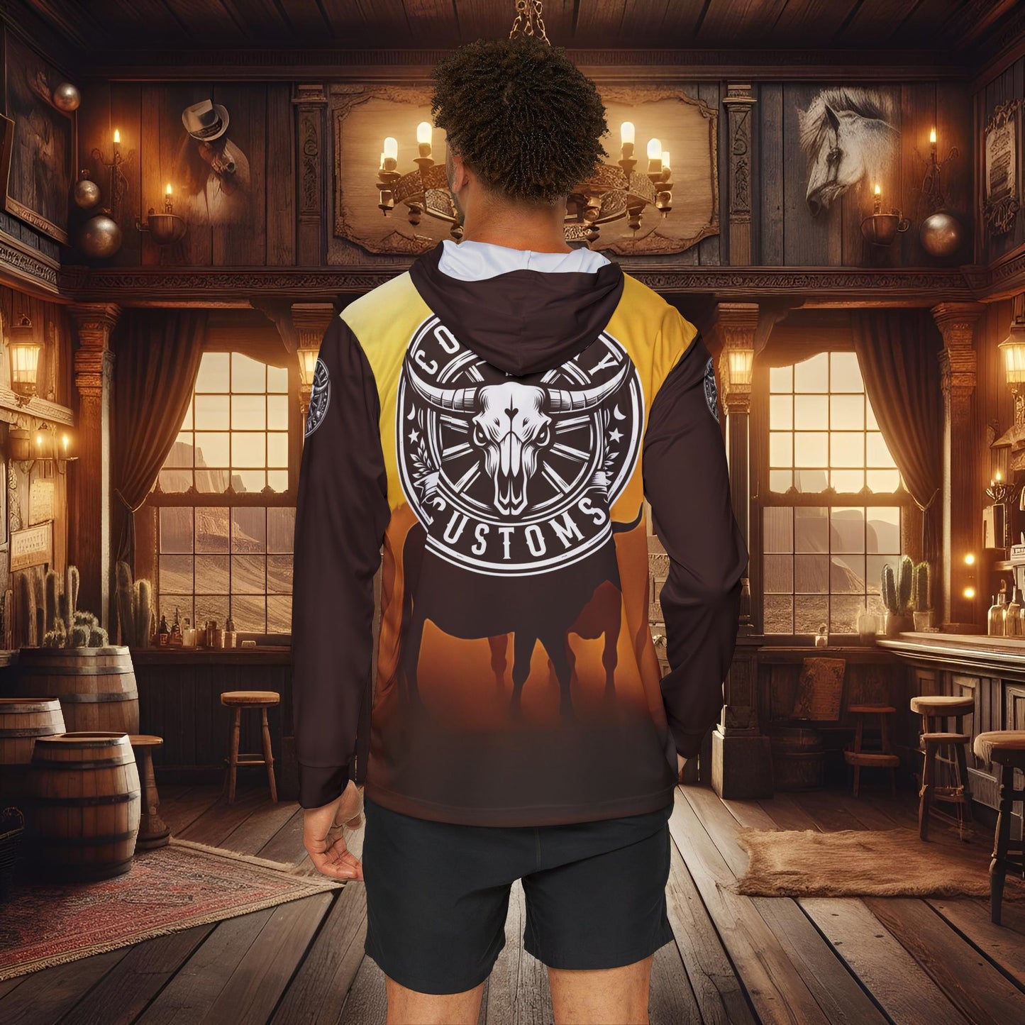 Country Customs Rustic Cowboy Warmup Hoodie - Sports & Country Style