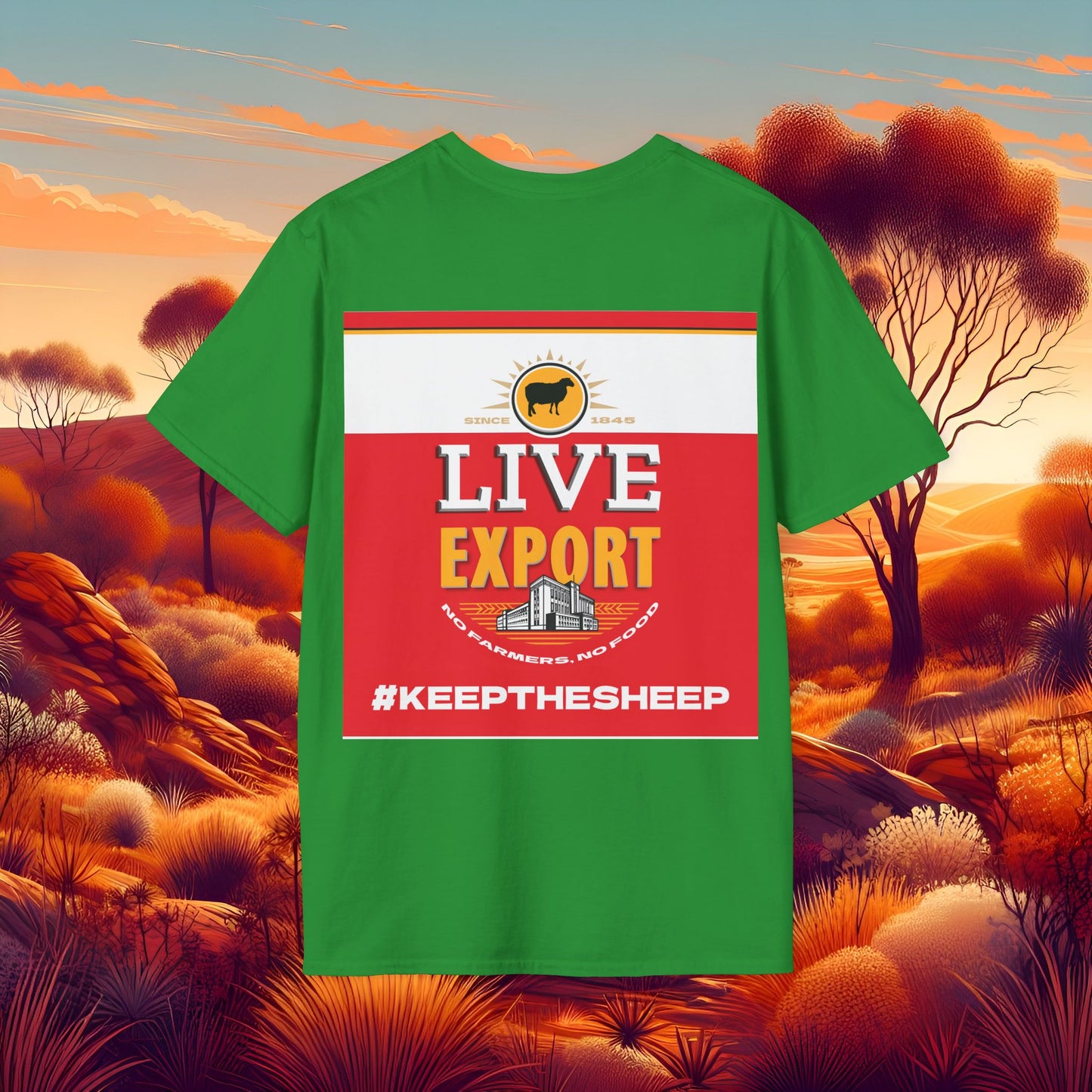 Live Export #keepthesheep Unisex Softstyle T-Shirt - Bold Graphic Tee for Keep the Sheep movement