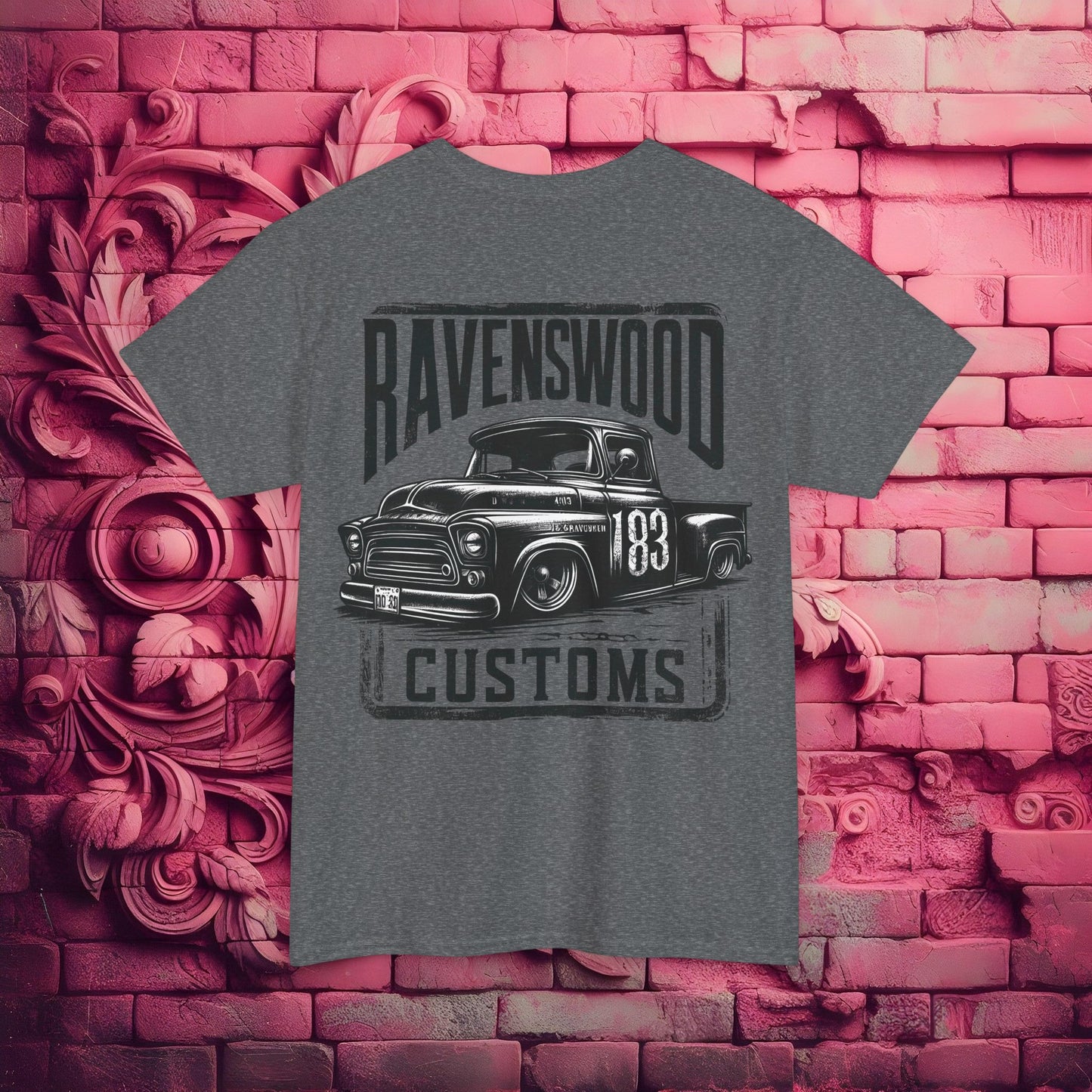 Ravenswood Customs Vintage Car Graphic Tee, Classic Car T-Shirt, Unisex Heavy Cotton Tee