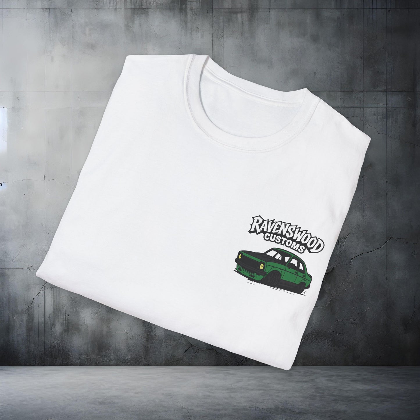 Ravenswood Customs Unisex Softstyle T-Shirt - Green Torana Design, Cool Graphic Tee