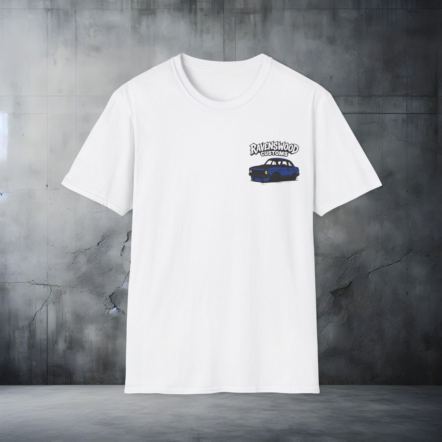 Ravenswood Customs Unisex Softstyle T-Shirt - Blue Torana Design, Cool Graphic Tee