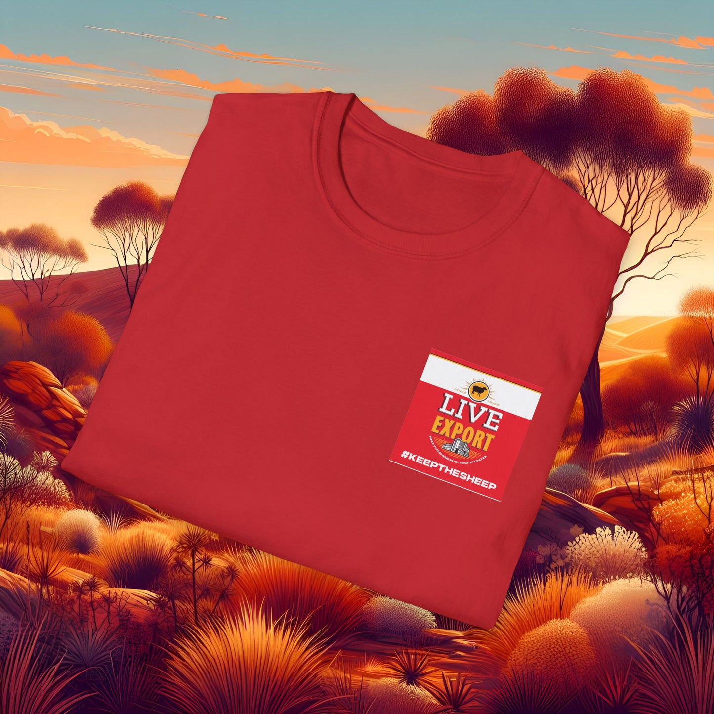 Live Export #keepthesheep Unisex Softstyle T-Shirt - Bold Graphic Tee for Keep the Sheep movement