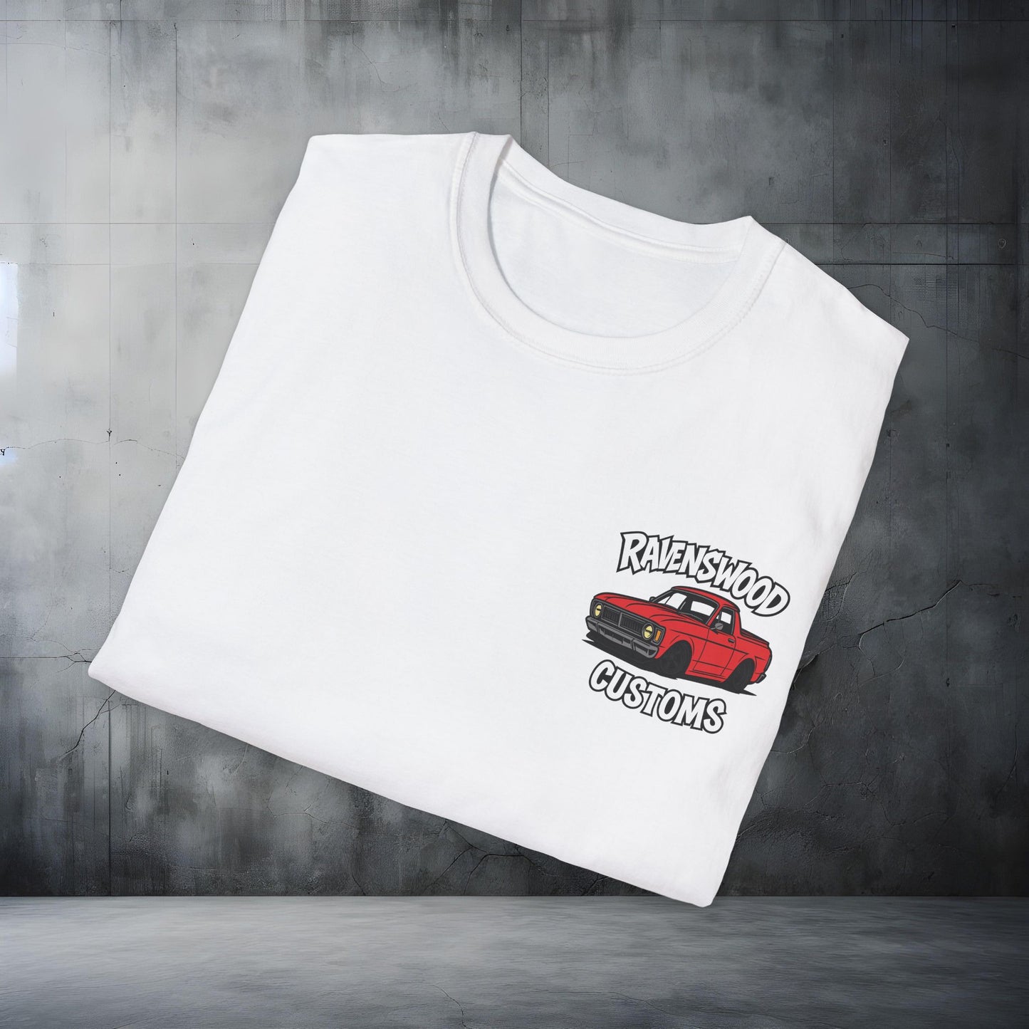 Ravenswood Customs Unisex Softstyle T-Shirt - Red XY Falcon Ute Design, Cool Graphic Tee