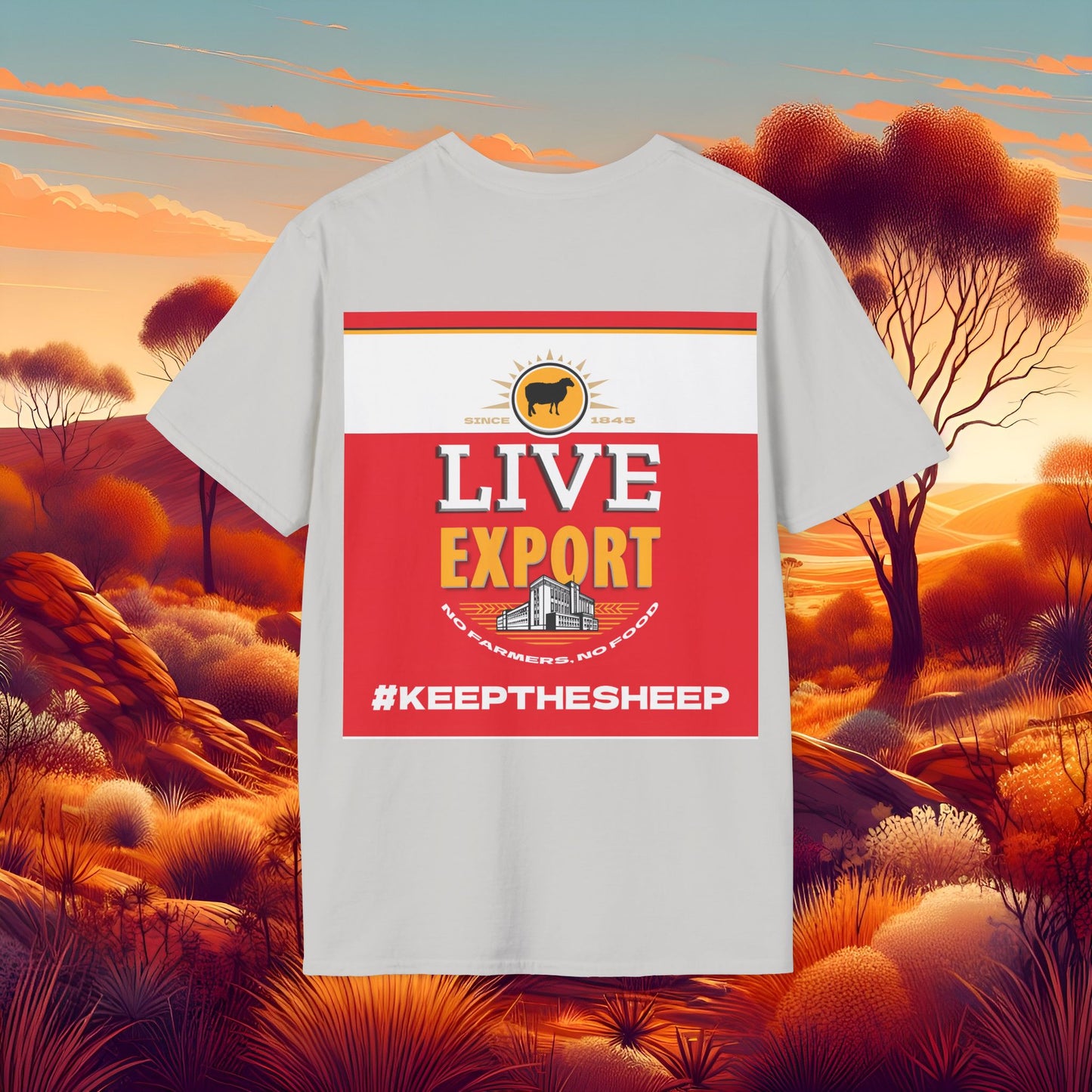Live Export #keepthesheep Unisex Softstyle T-Shirt - Bold Graphic Tee for Keep the Sheep movement