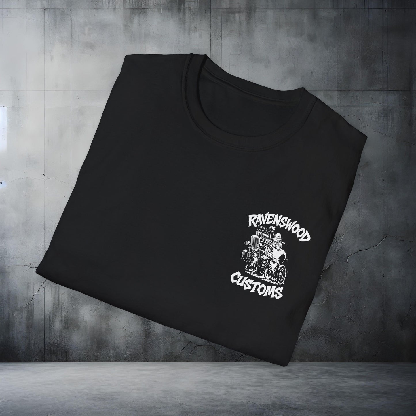 Ravenswood Customs Highboy Hot Rod Unisex Softstyle T-Shirt