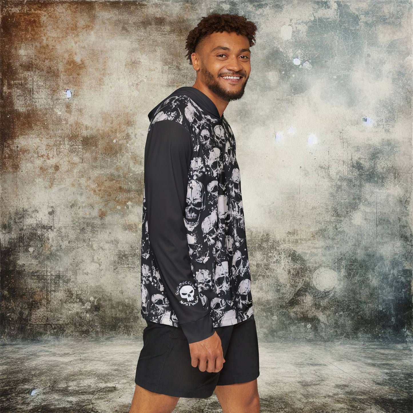 Men's Skulduggery Australia Print Sports Warmup Hoodie - Athletic Outerwear for Active Lifestyles