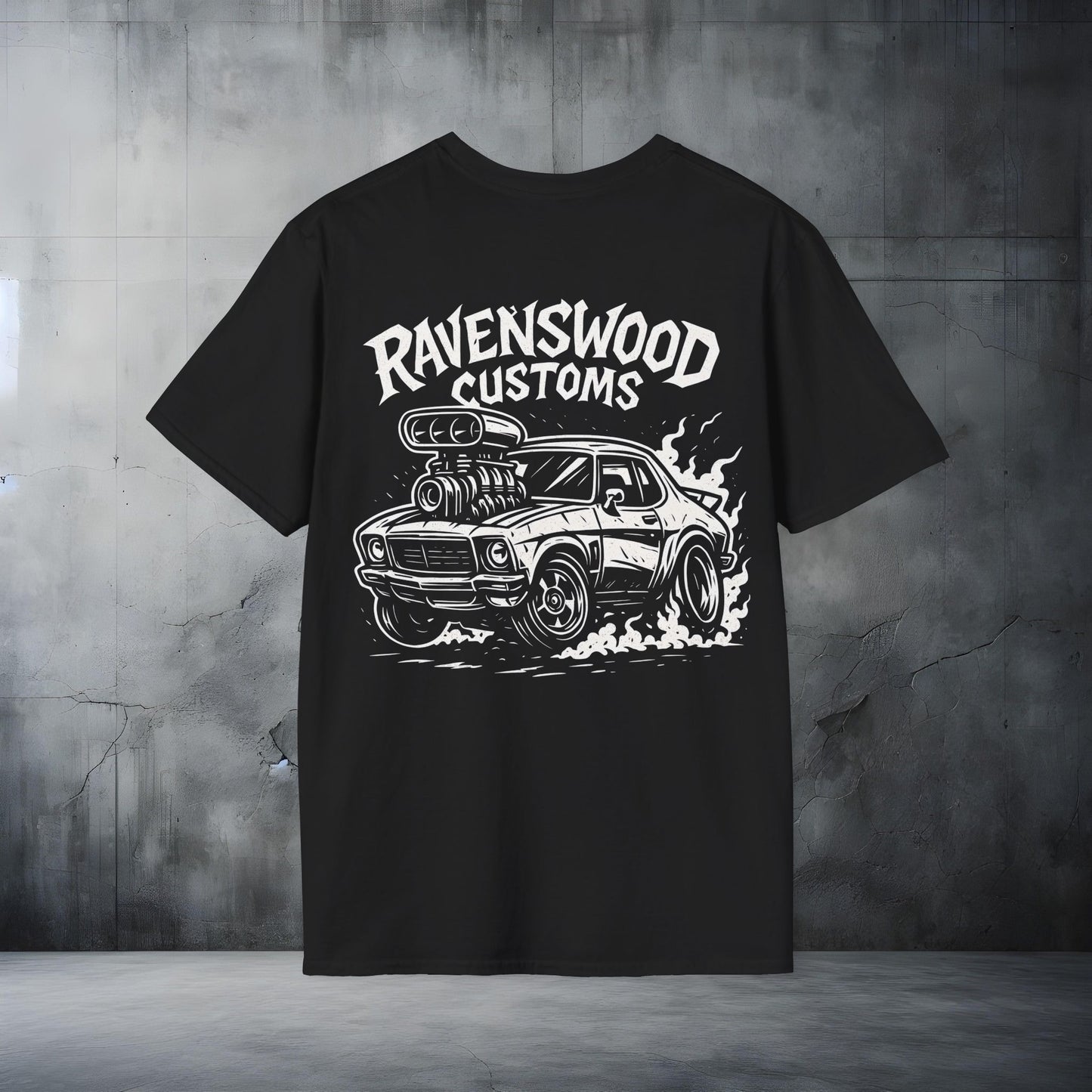 Ravenswood Customs HQ Monaro T-Shirt | Unisex Softstyle Tee