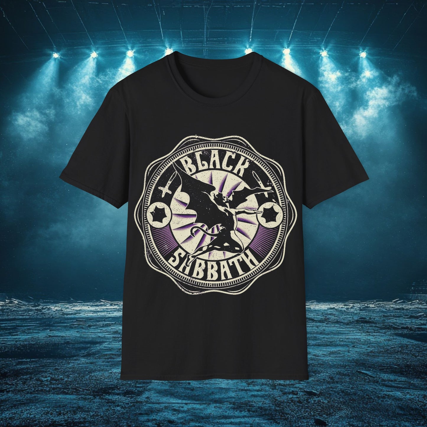 Sabbath Unisex T-Shirt, Softstyle Tee, Dark Fantasy Shirt, Art Tee for Music Lovers, Perfect for Gifts