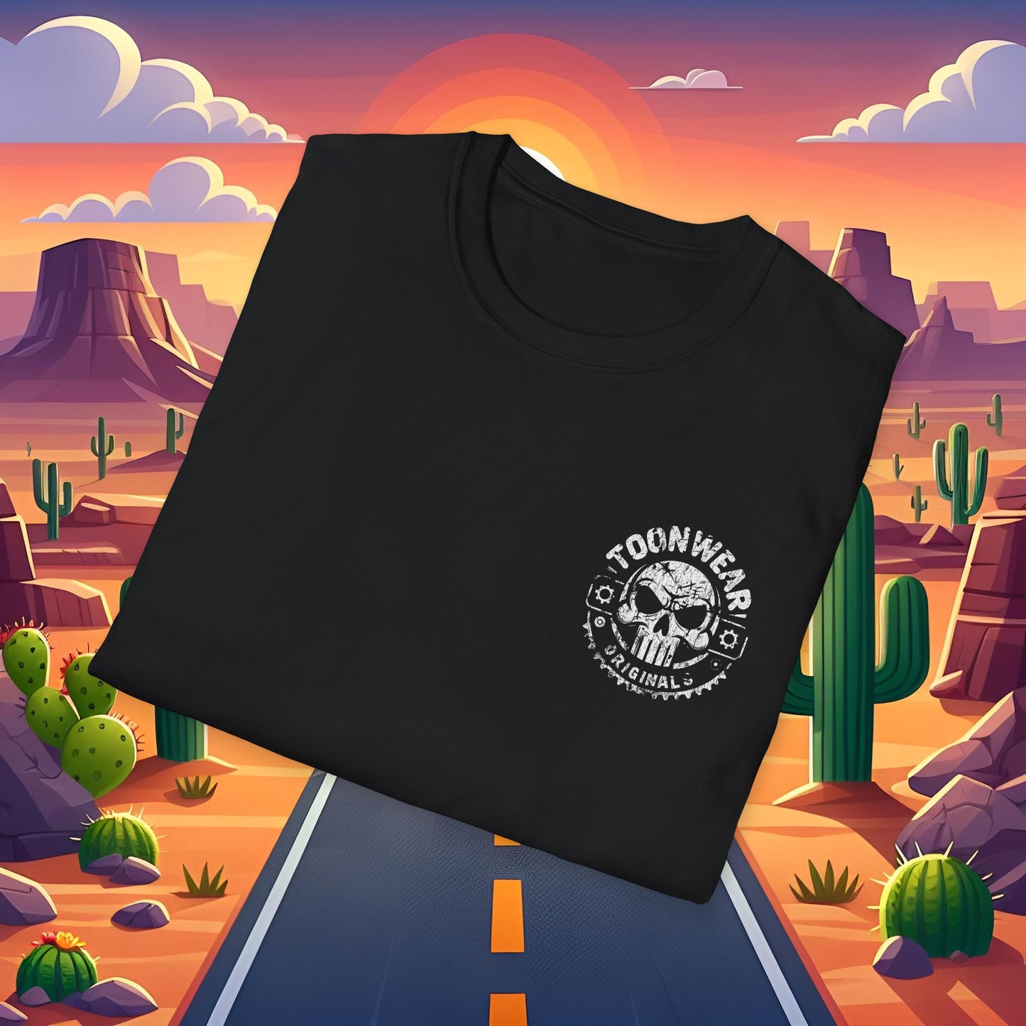Worn Toonwear Originals Unisex Graphic - Skull T-Shirt