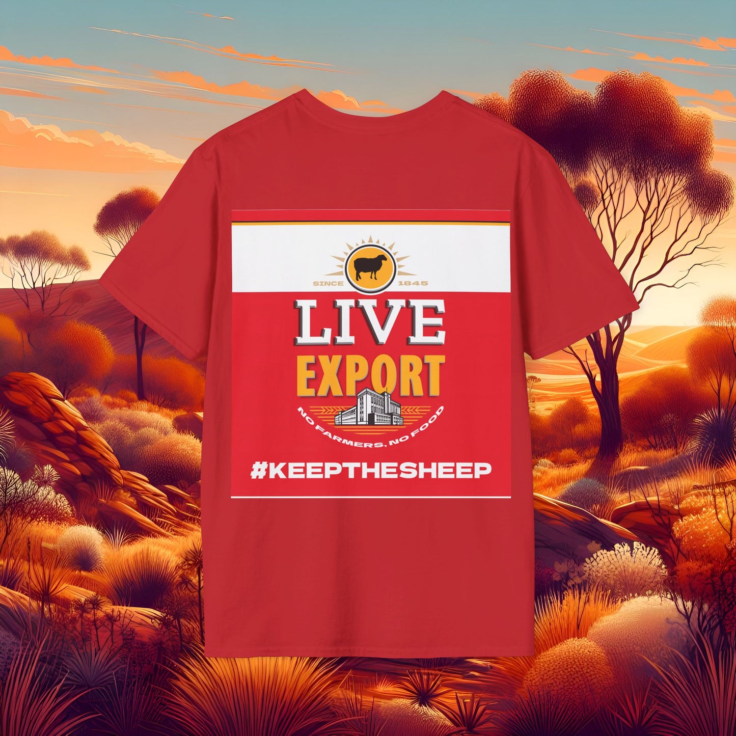 Live Export #keepthesheep Unisex Softstyle T-Shirt - Bold Graphic Tee for Keep the Sheep movement
