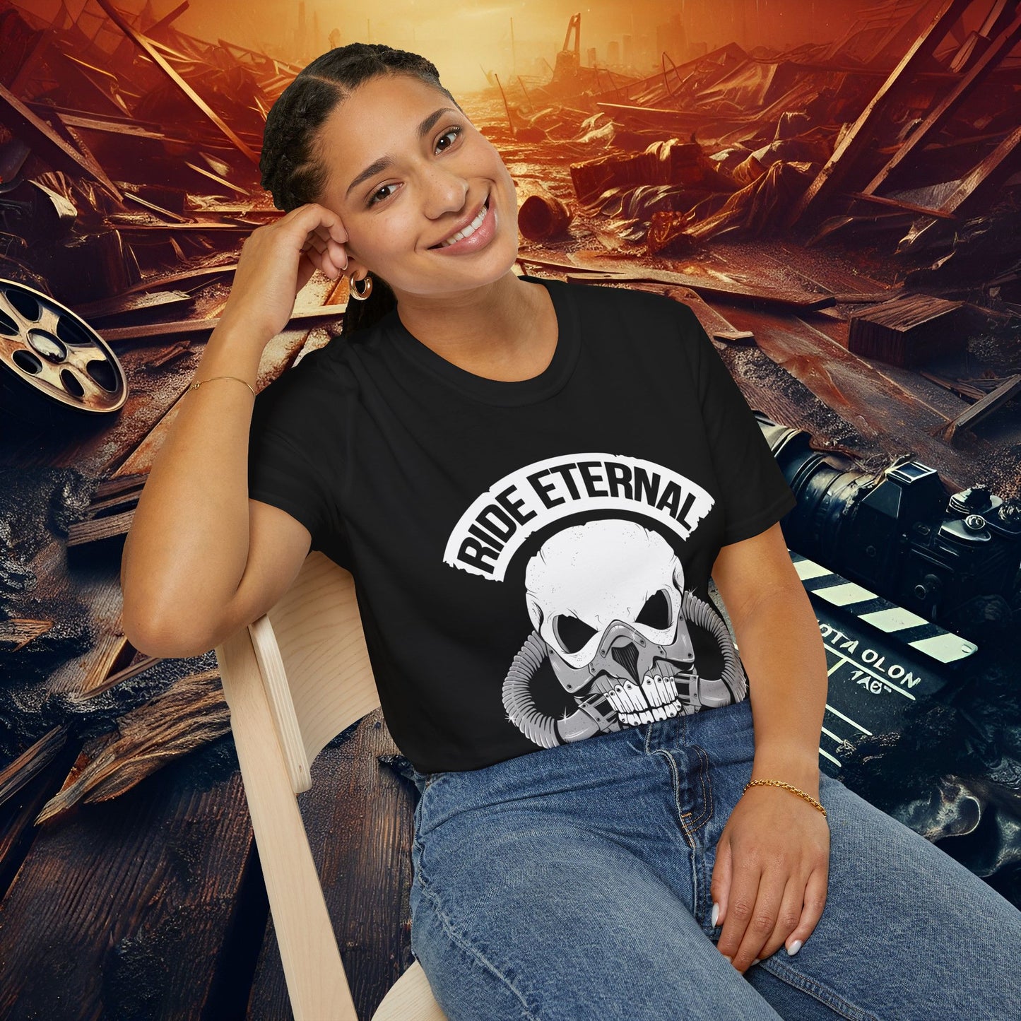 Ride Eternal T-Shirt, Unisex Skull Art Tee