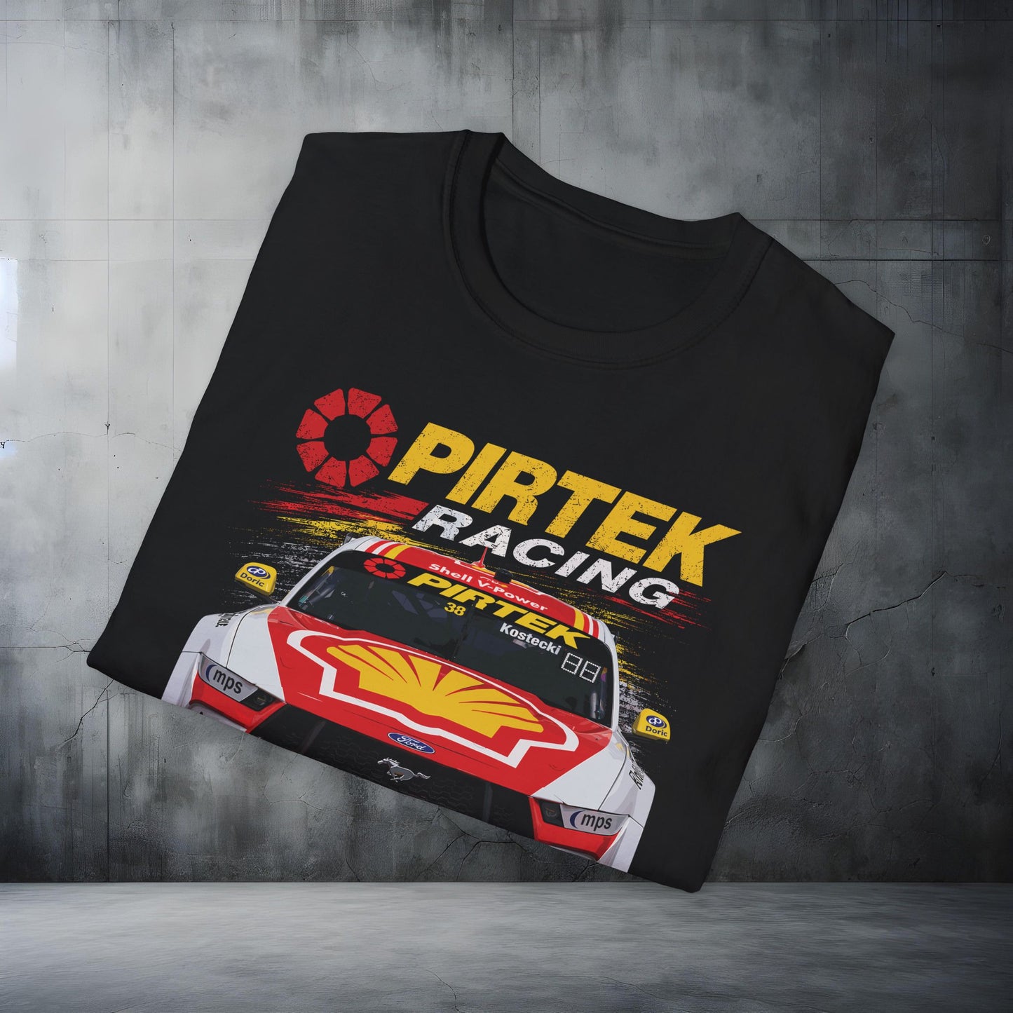 Racing T-Shirt PIRTEK Racing Shell Car Graphic Tee