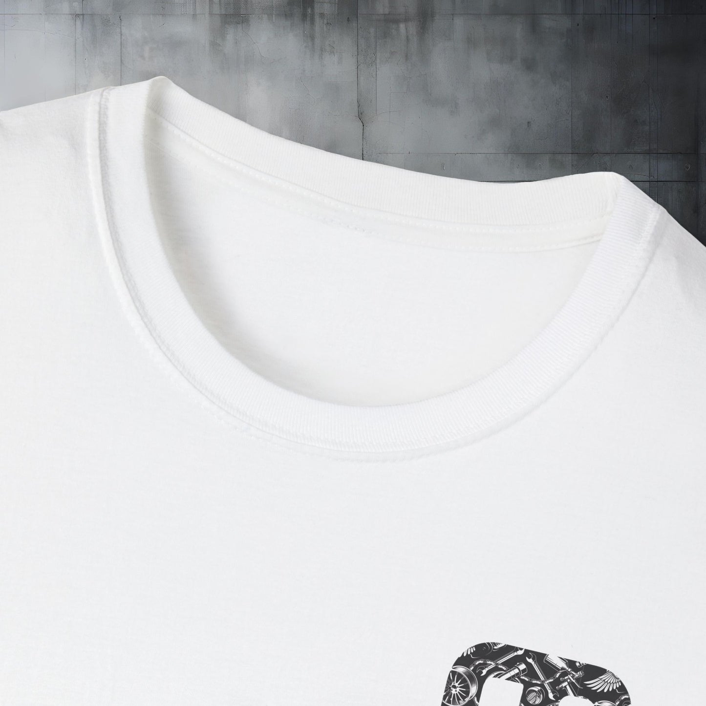 Unisex Softstyle Graphic T-Shirt - Stylish Monochrome Art for Everyday Wear