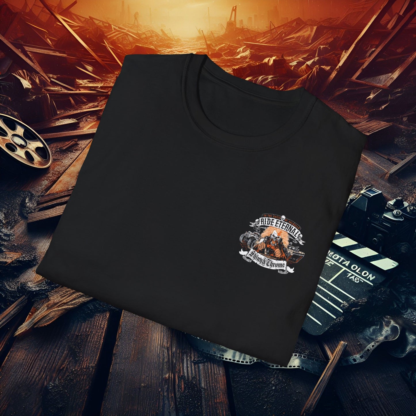 Unisex Softstyle T-Shirt - Ride Eternal Valhalla Graphic Tee