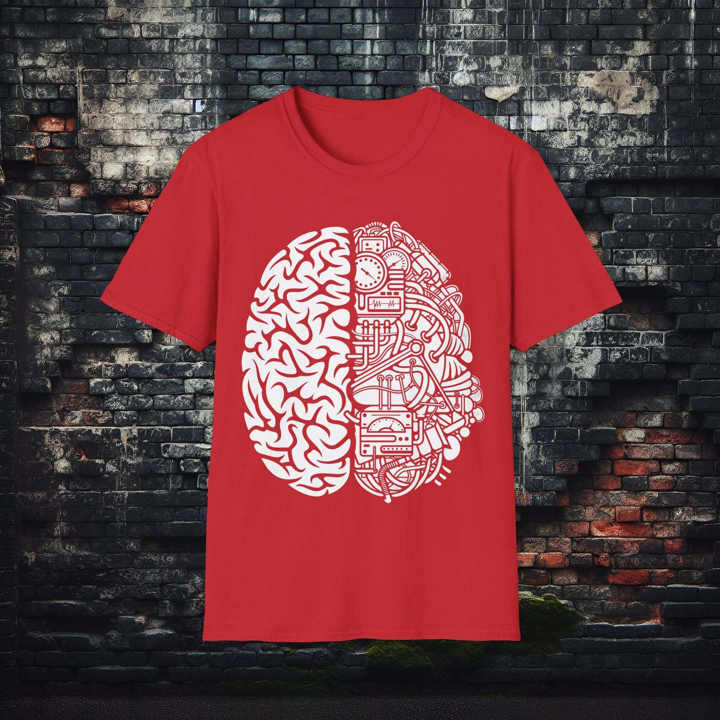 Brain Mech Unisex Softstyle T-Shirt