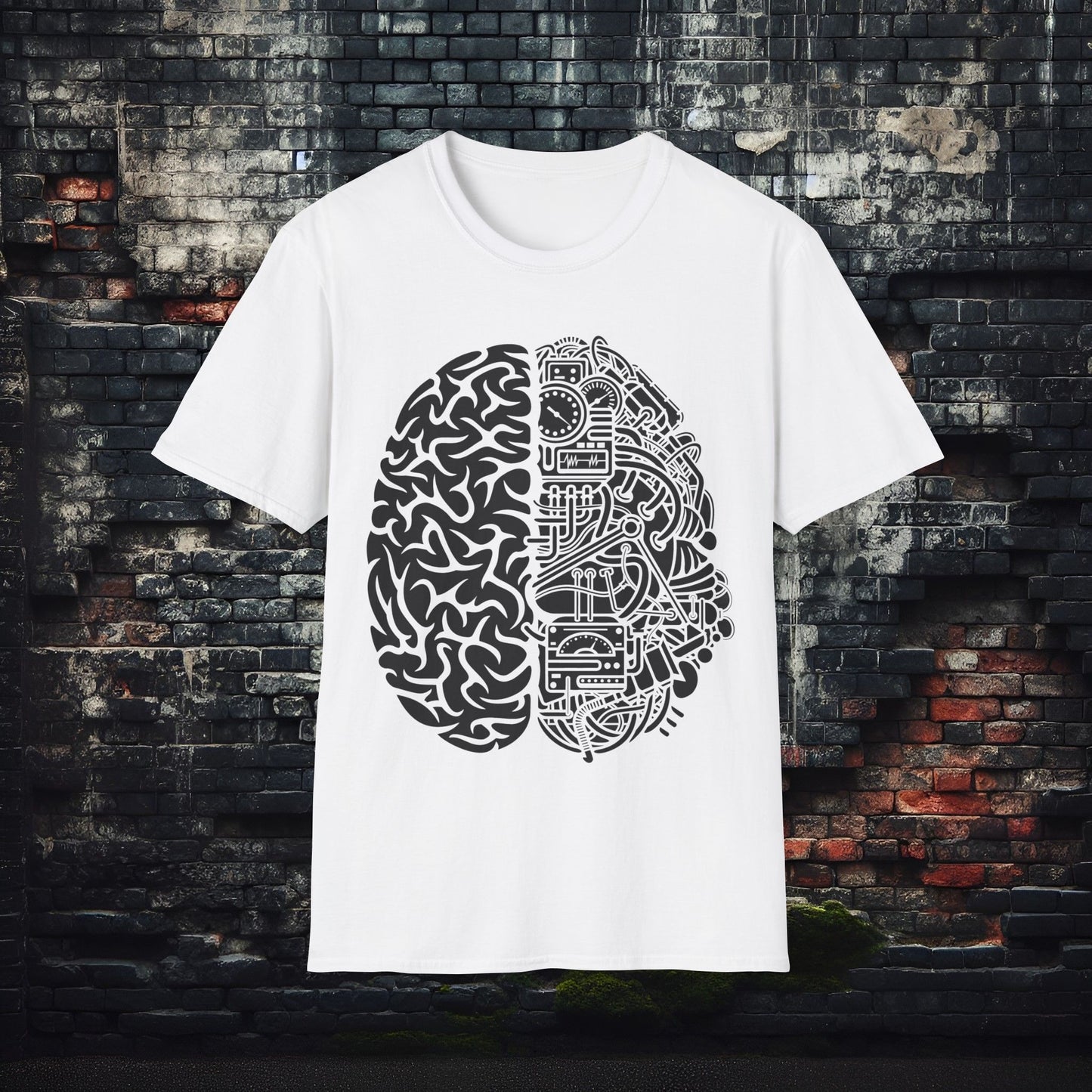 Brain Mech Unisex Softstyle T-Shirt