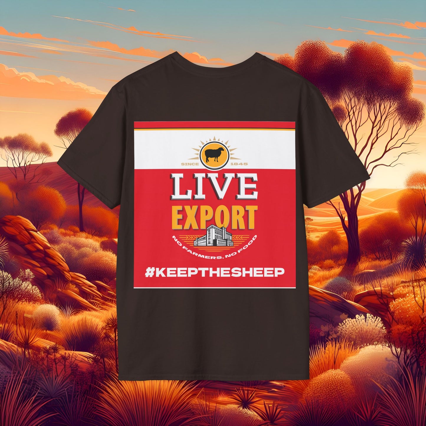Live Export #keepthesheep Unisex Softstyle T-Shirt - Bold Graphic Tee for Keep the Sheep movement