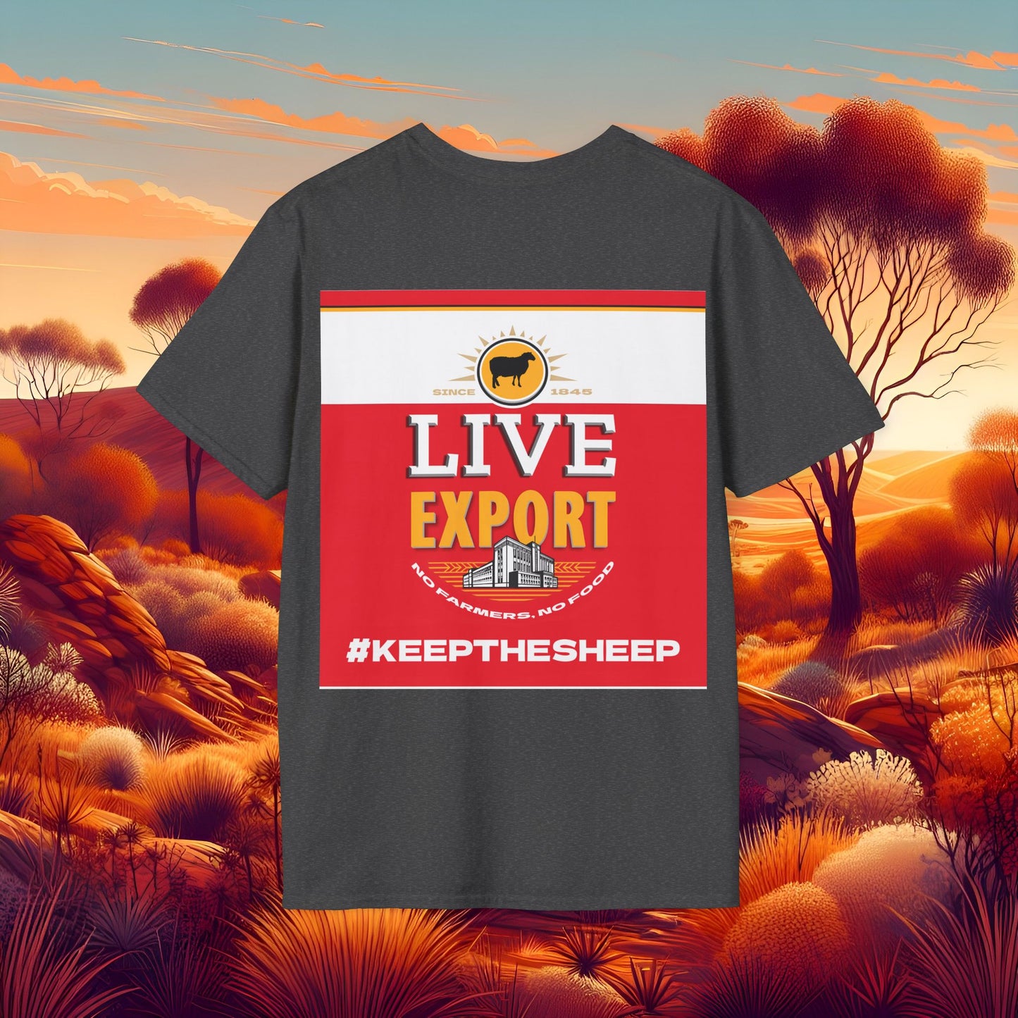 Live Export #keepthesheep Unisex Softstyle T-Shirt - Bold Graphic Tee for Keep the Sheep movement