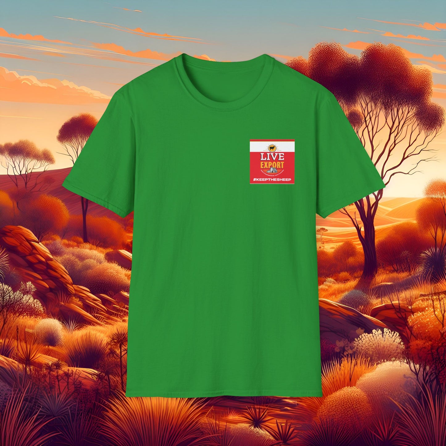 Live Export #keepthesheep Unisex Softstyle T-Shirt - Bold Graphic Tee for Keep the Sheep movement