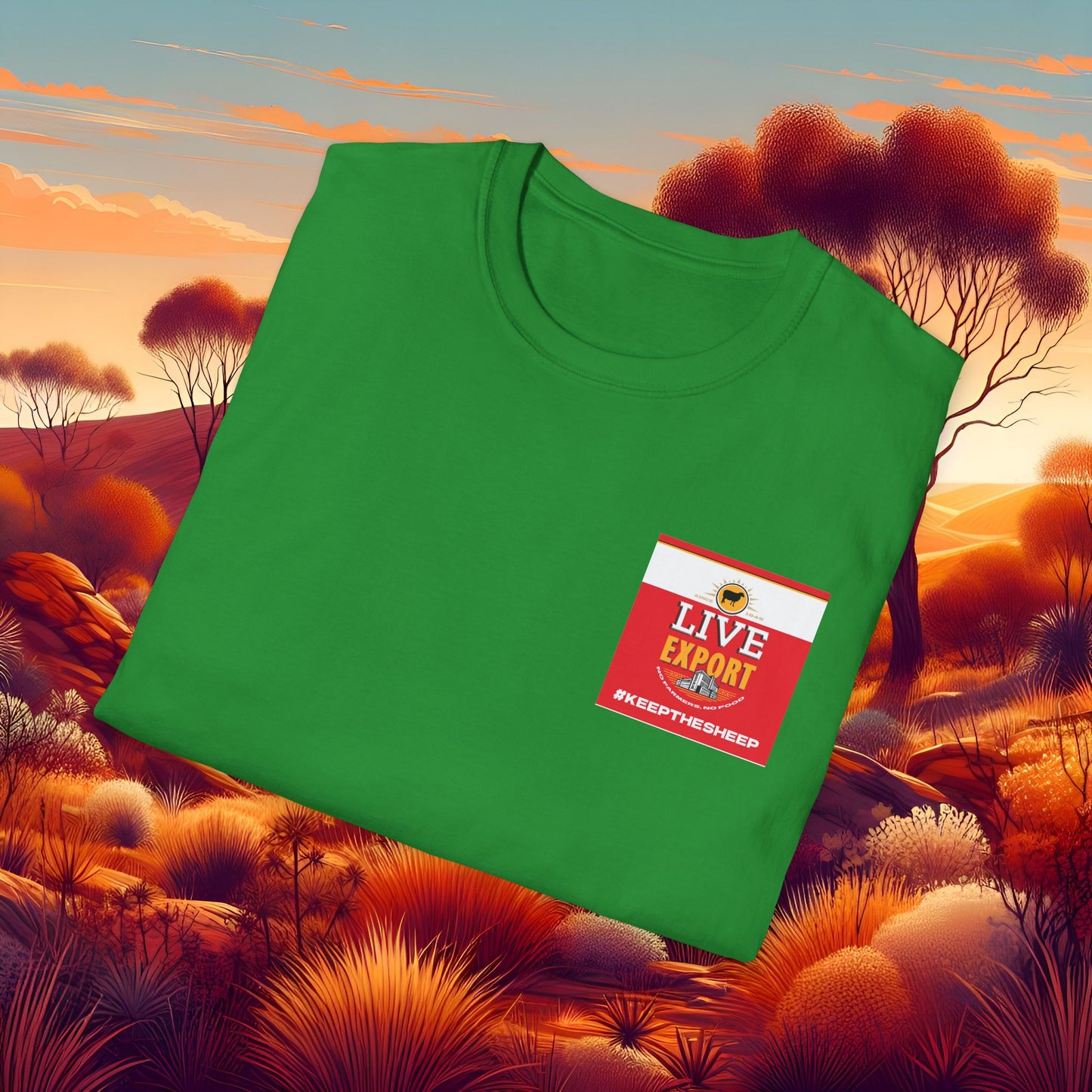 Live Export #keepthesheep Unisex Softstyle T-Shirt - Bold Graphic Tee for Keep the Sheep movement